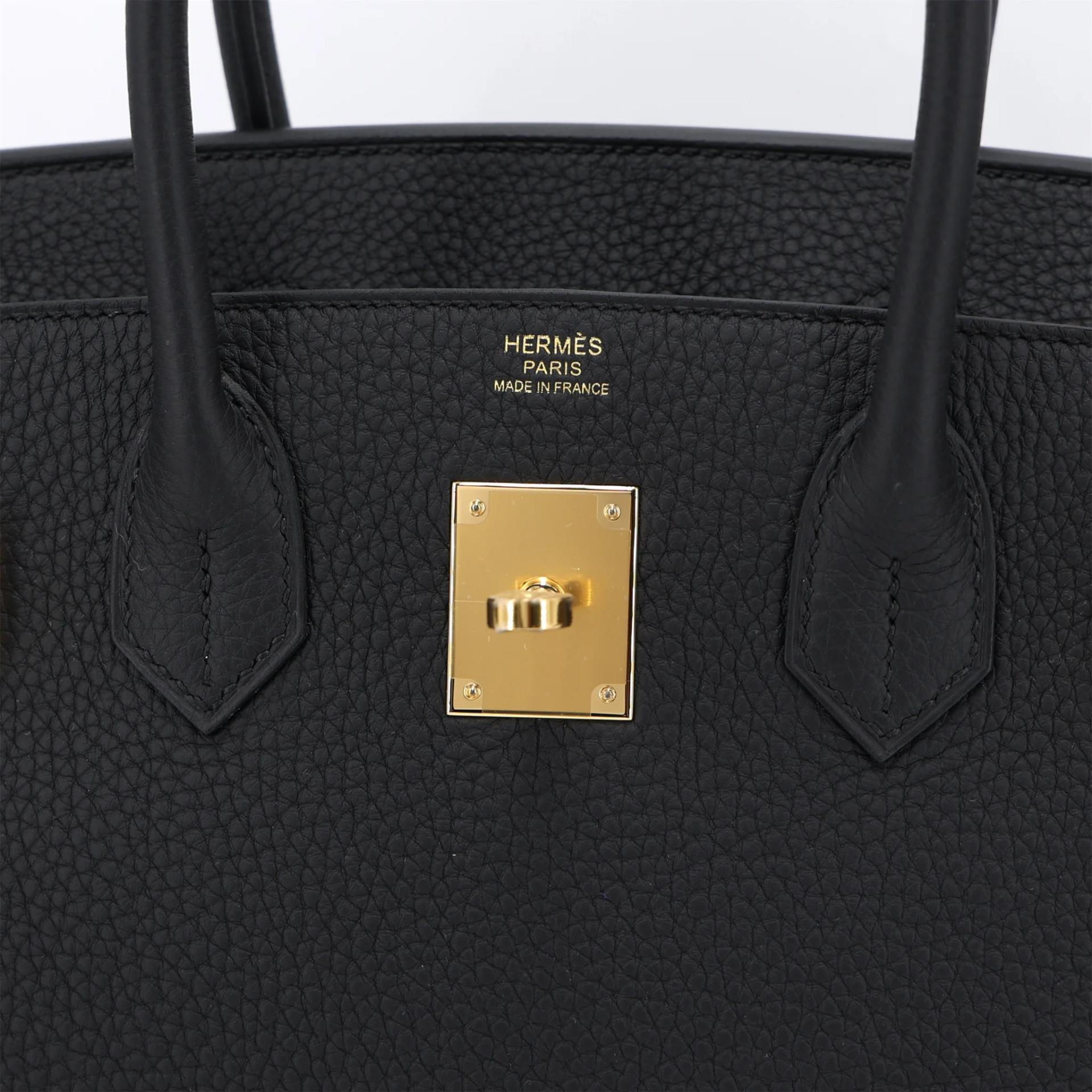 Brand New ( Rank N ) HERMÈS Birkin 30 Noir (89) Togo Gold hardware G (2026) - 10