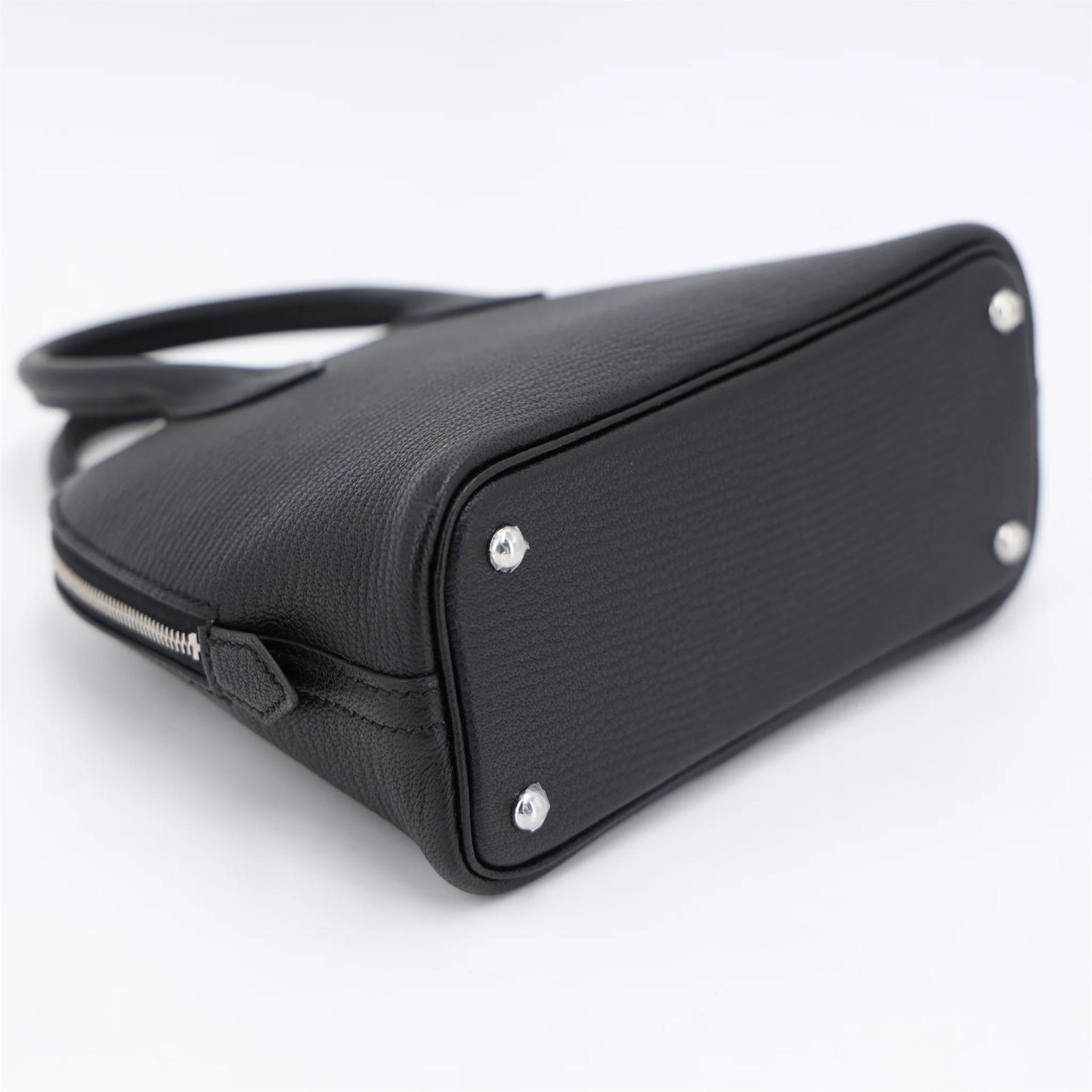 Brand New ( Rank N ) HERMÈS Mini Bolide 1923 Black Chevre Mysore Palladium hardware G (2026) - 6