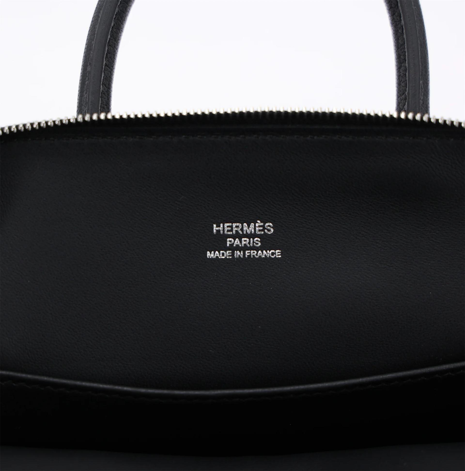 Brand New ( Rank N ) HERMÈS Mini Bolide 1923 Black Chevre Mysore Palladium hardware G (2026) - 8