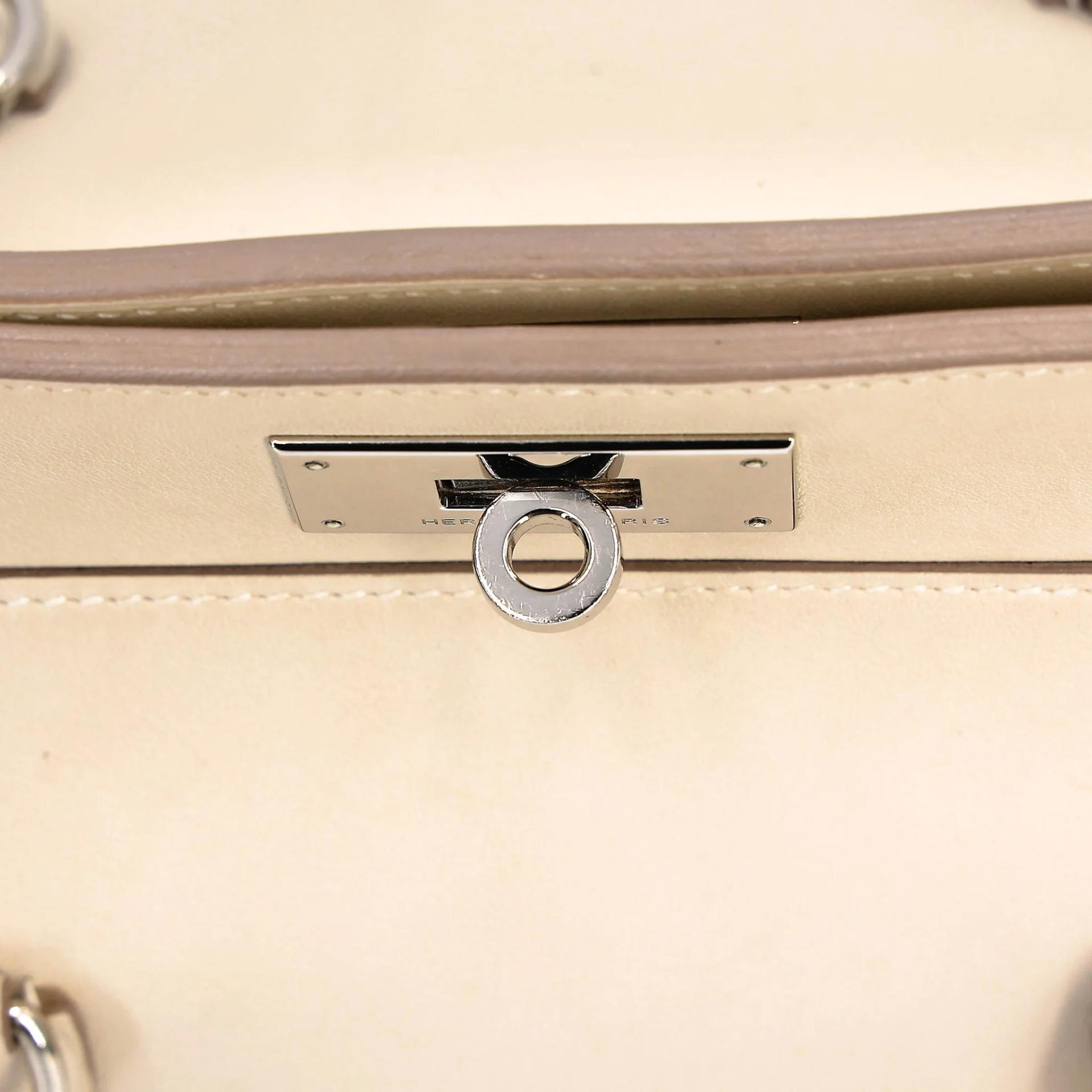 Very Good ( Rank A) HERMÈS Toolbox 20 Beton (8L) Swift Palladium hardware A (2017) - 14