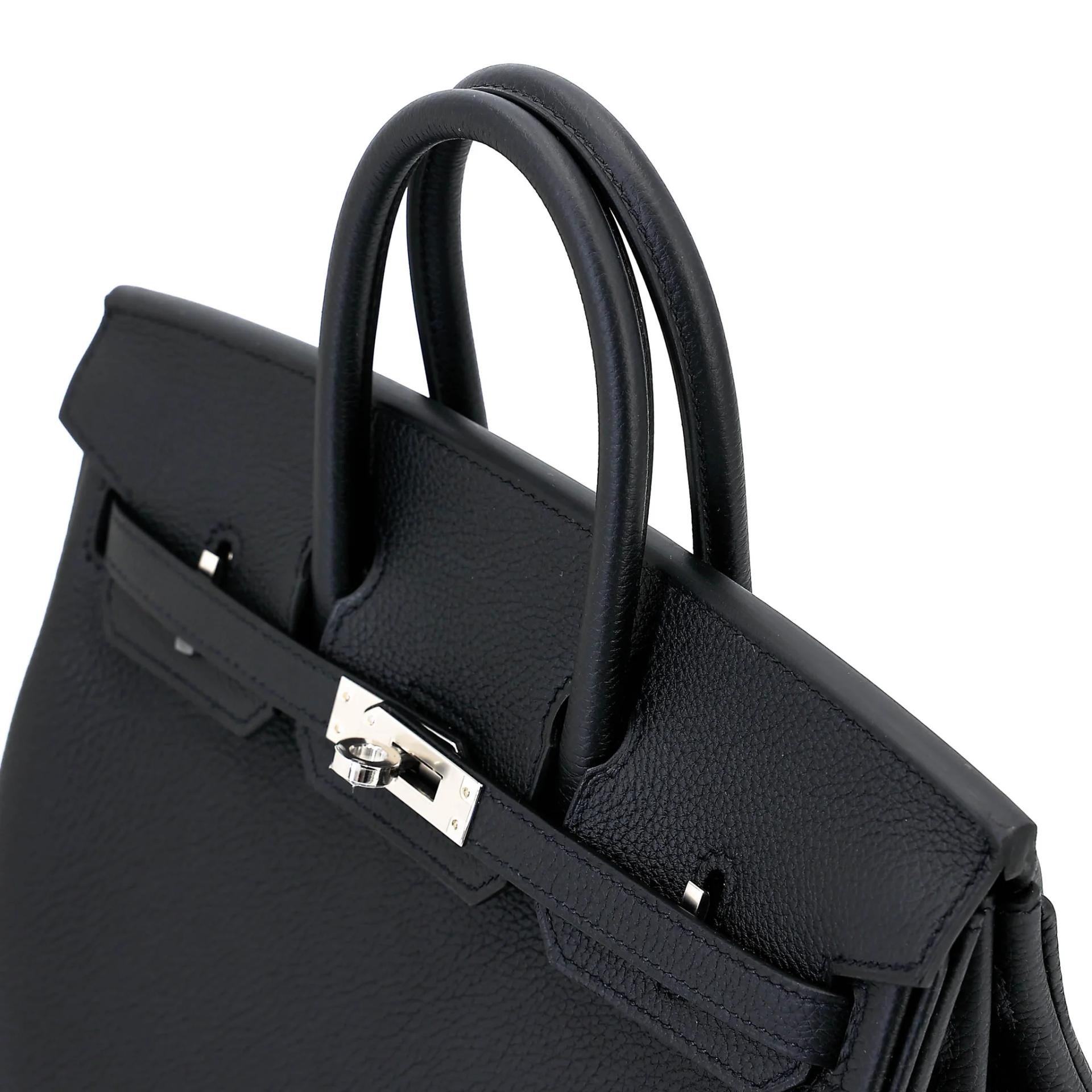 Brand New ( Rank N ) HERMÈS Birkin 25 Noir (89) Togo Palladium hardware G (2026) - 3