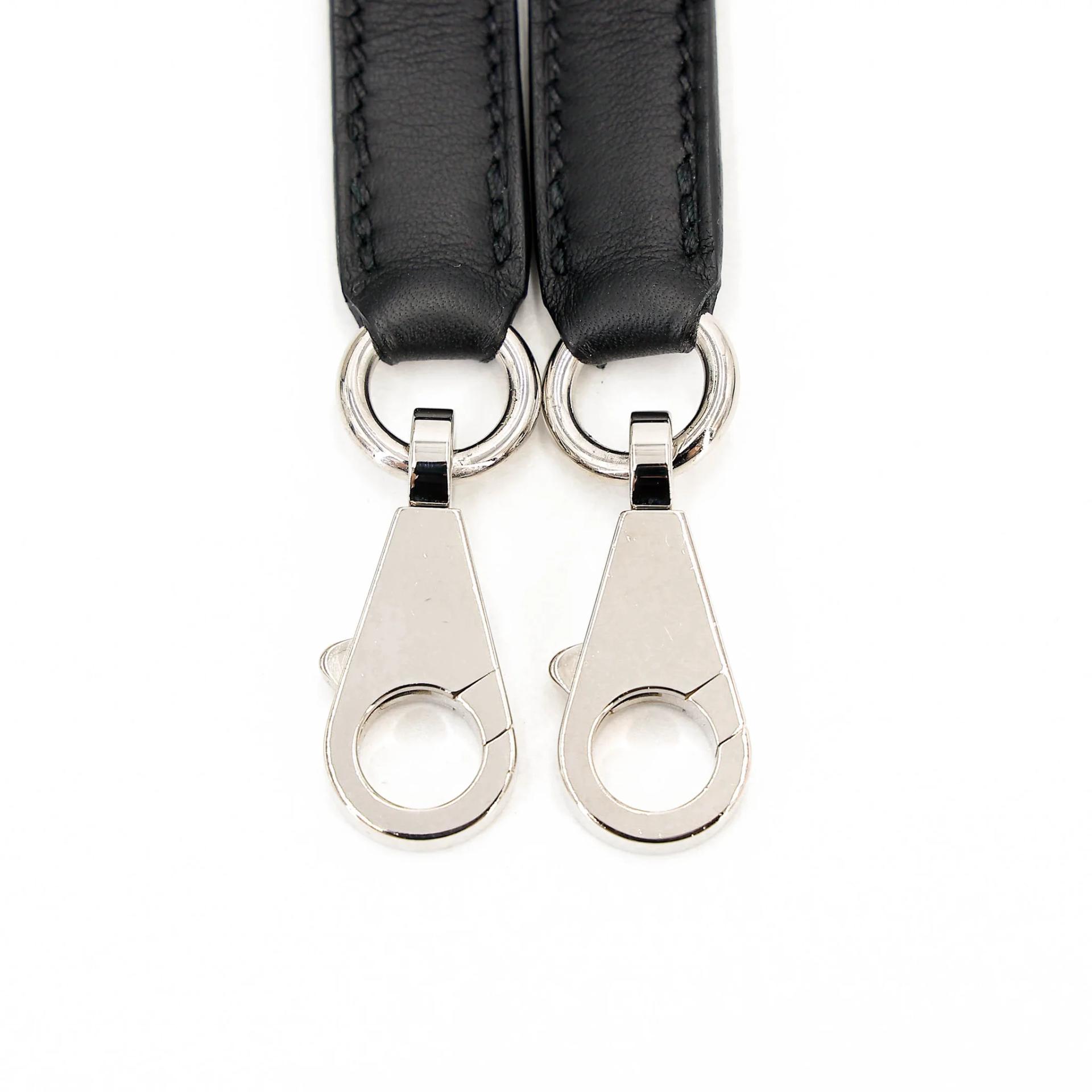 Very Good ( Rank A) HERMÈS Kelly 28 Sellier Noir (89) Toile H canvas Swift Palladium hardware Z (2021) - 27