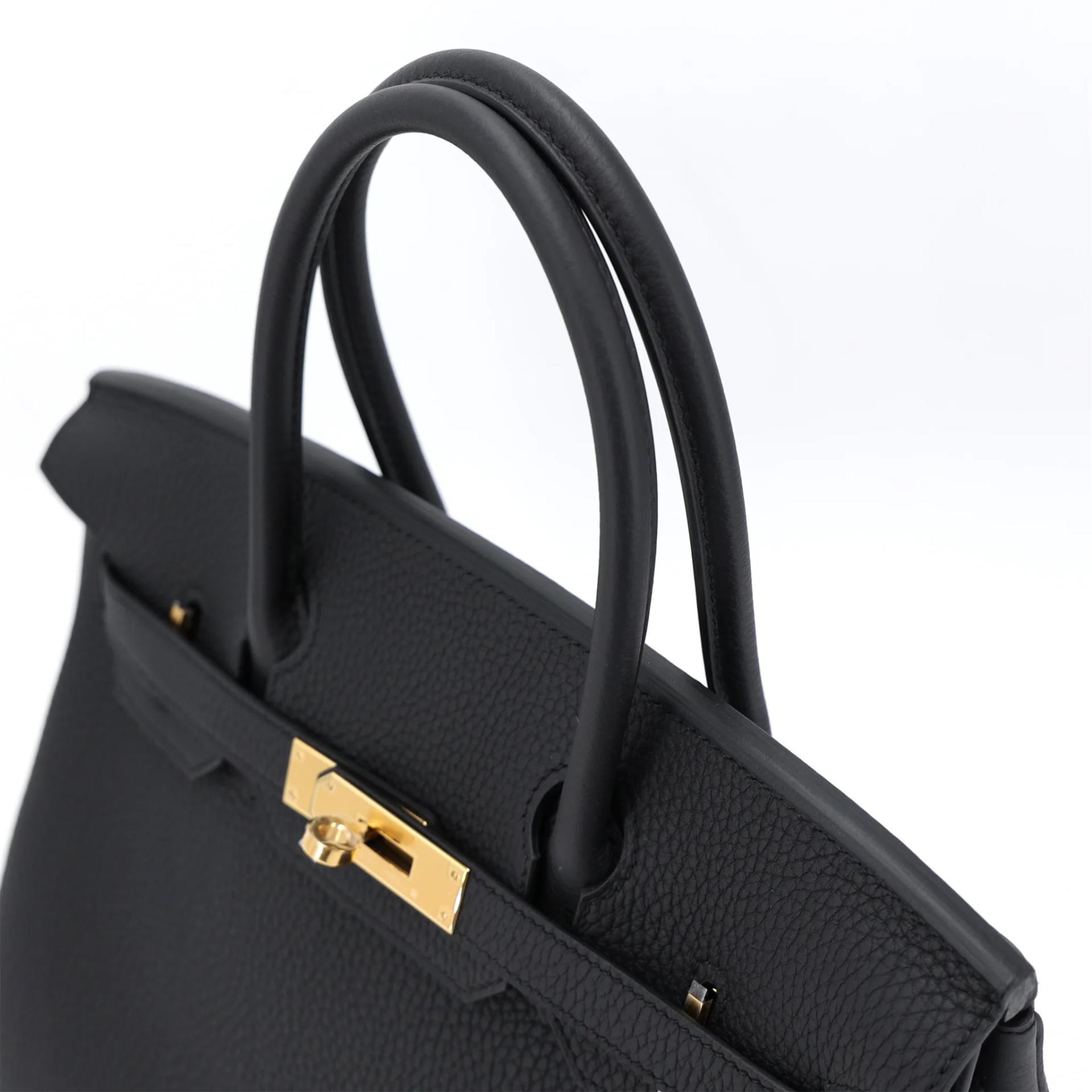 Brand New ( Rank N ) HERMÈS Birkin 30 Noir (89) Togo Gold hardware G (2026) - 3