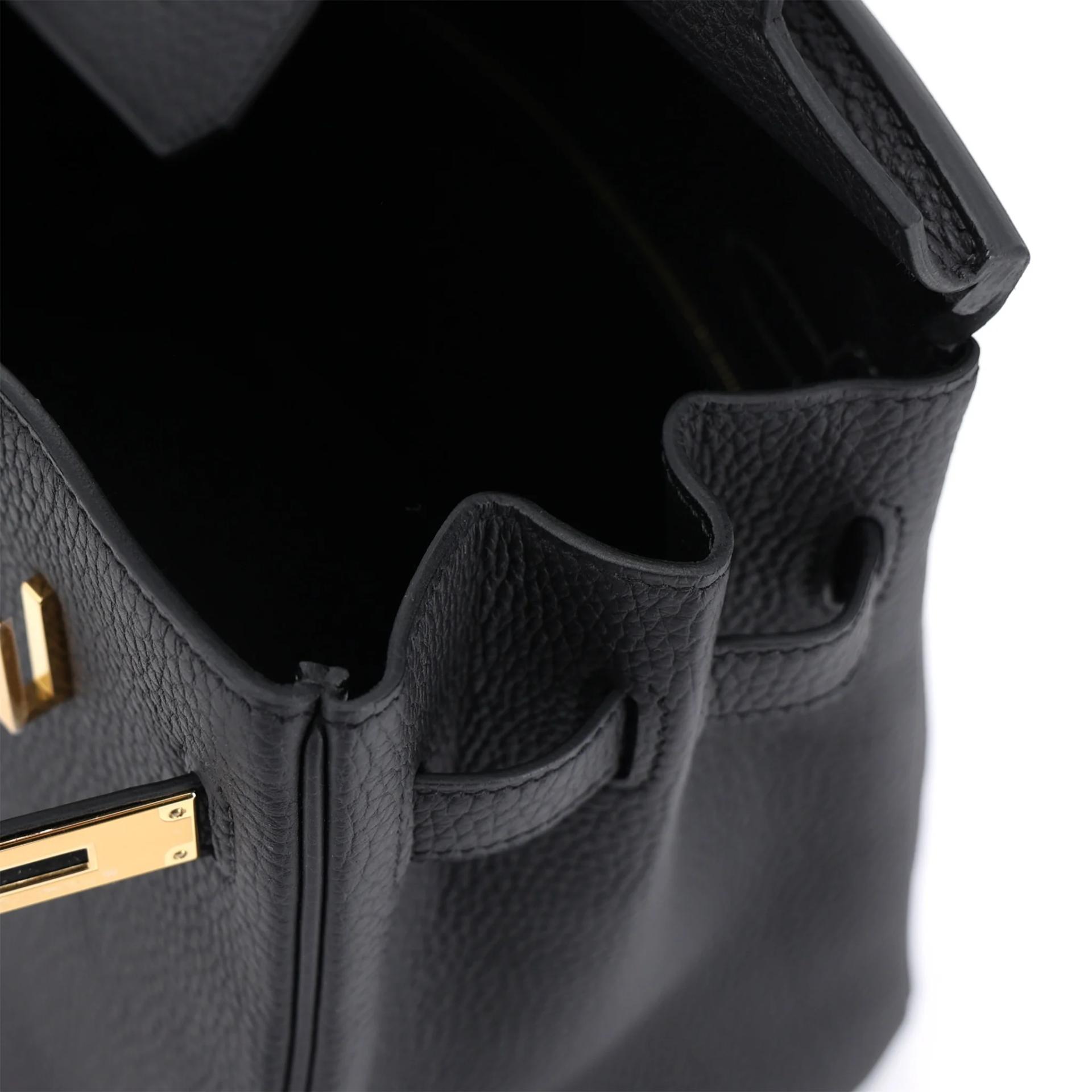 Brand New ( Rank N ) HERMÈS Birkin 30 Noir (89) Togo Gold hardware G (2026) - 13