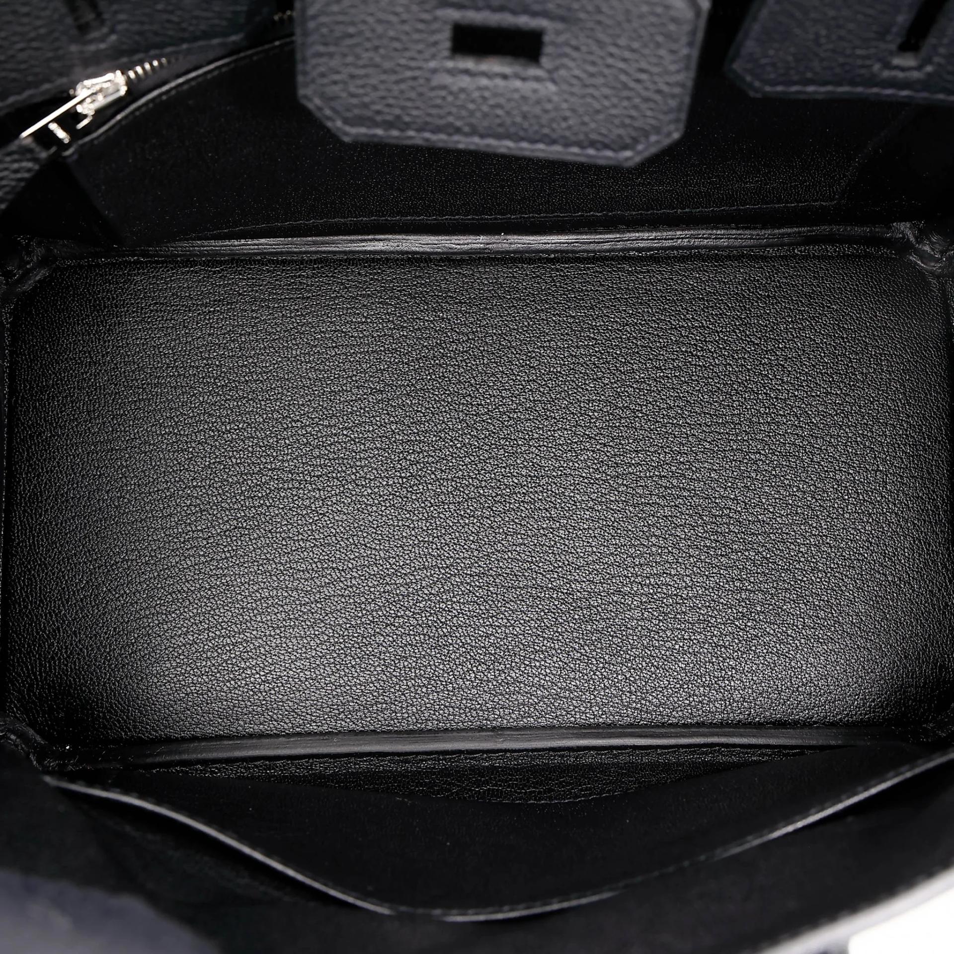 Brand New ( Rank N ) HERMÈS Birkin 25 Noir (89) Togo Palladium hardware G (2026) - 16