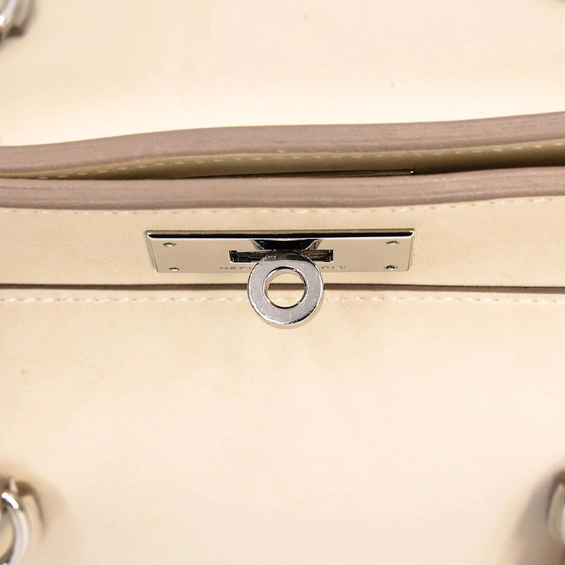 Very Good ( Rank A) HERMÈS Toolbox 20 Beton (8L) Swift Palladium hardware A (2017) - 15