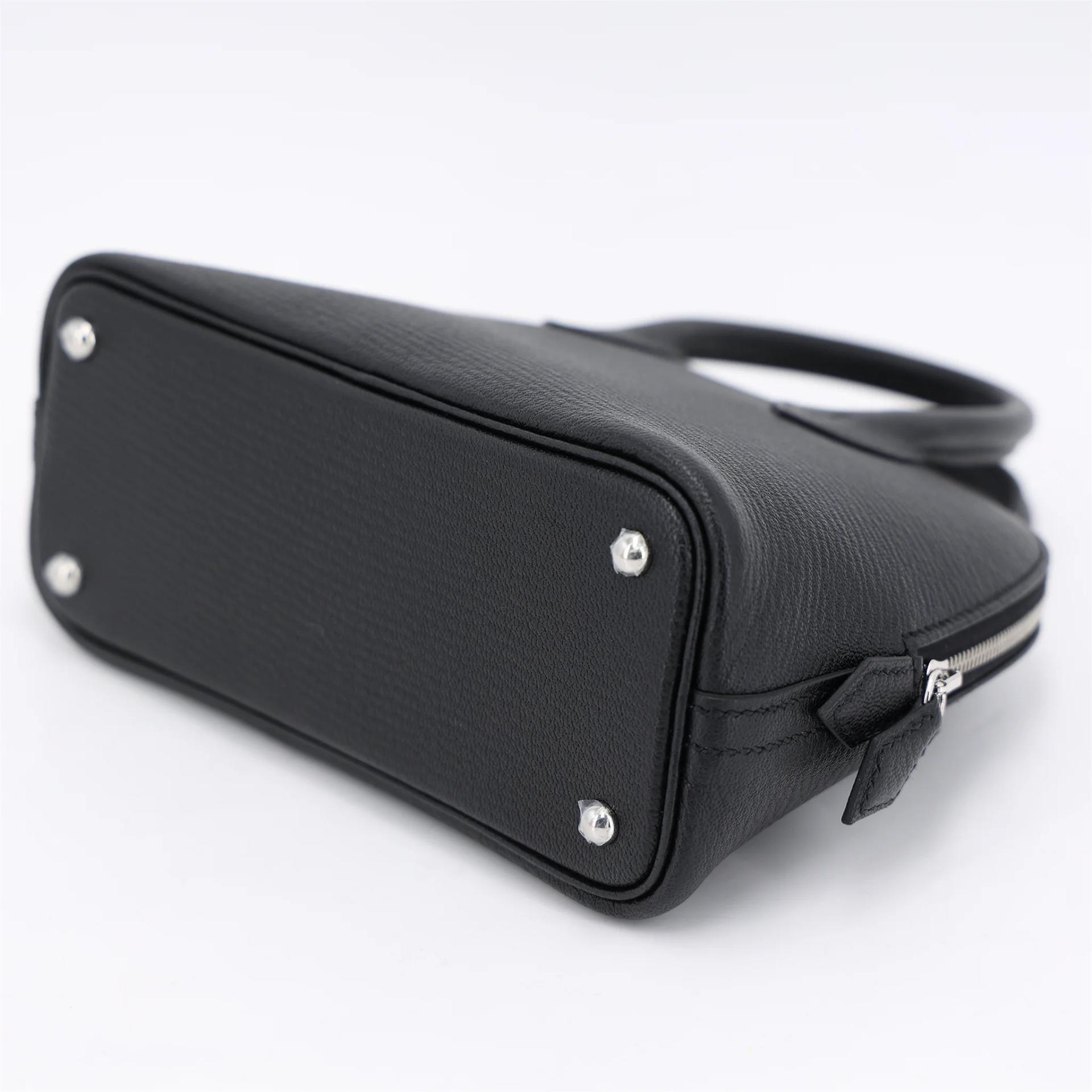 Brand New ( Rank N ) HERMÈS Mini Bolide 1923 Black Chevre Mysore Palladium hardware G (2026) - 7