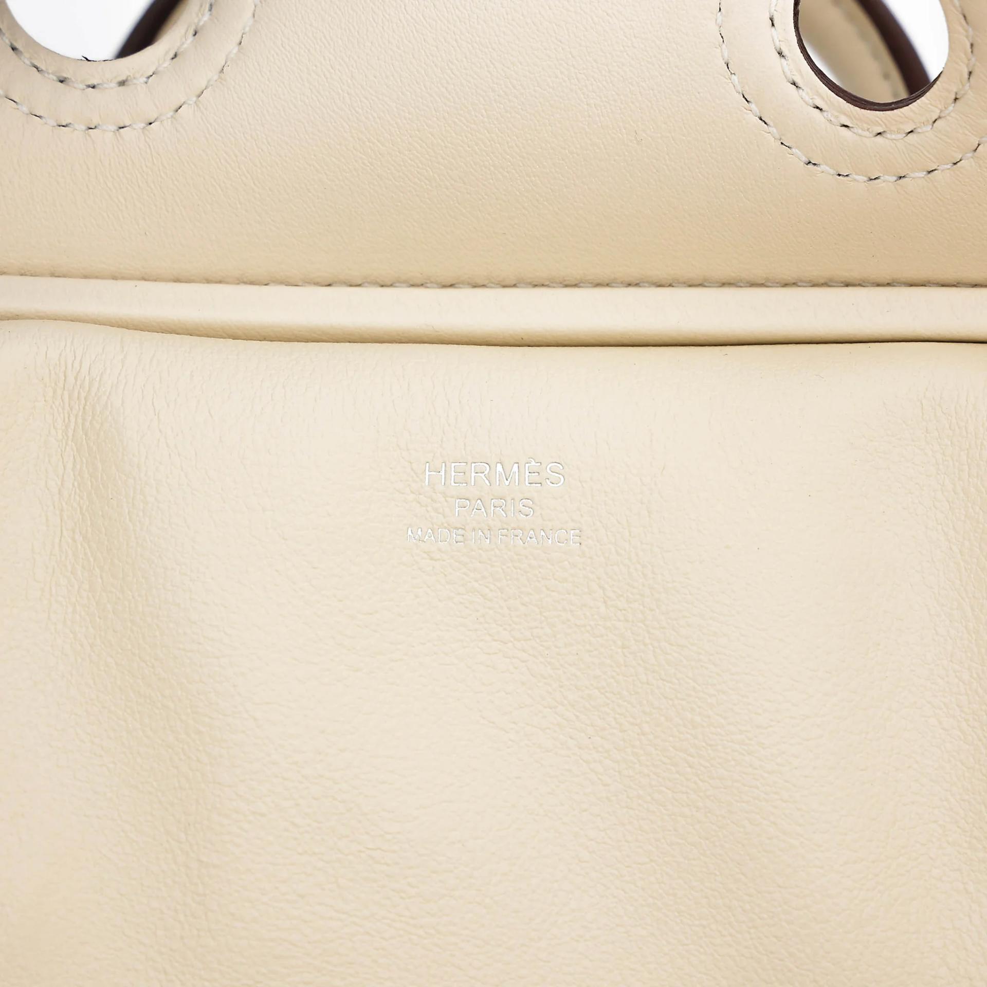 Unused ( Rank NS ) HERMÈS Limited Edition Birkin Cargo 25 Nata (I2) Toile H canvas Swift Palladium hardware U (2022) - 16