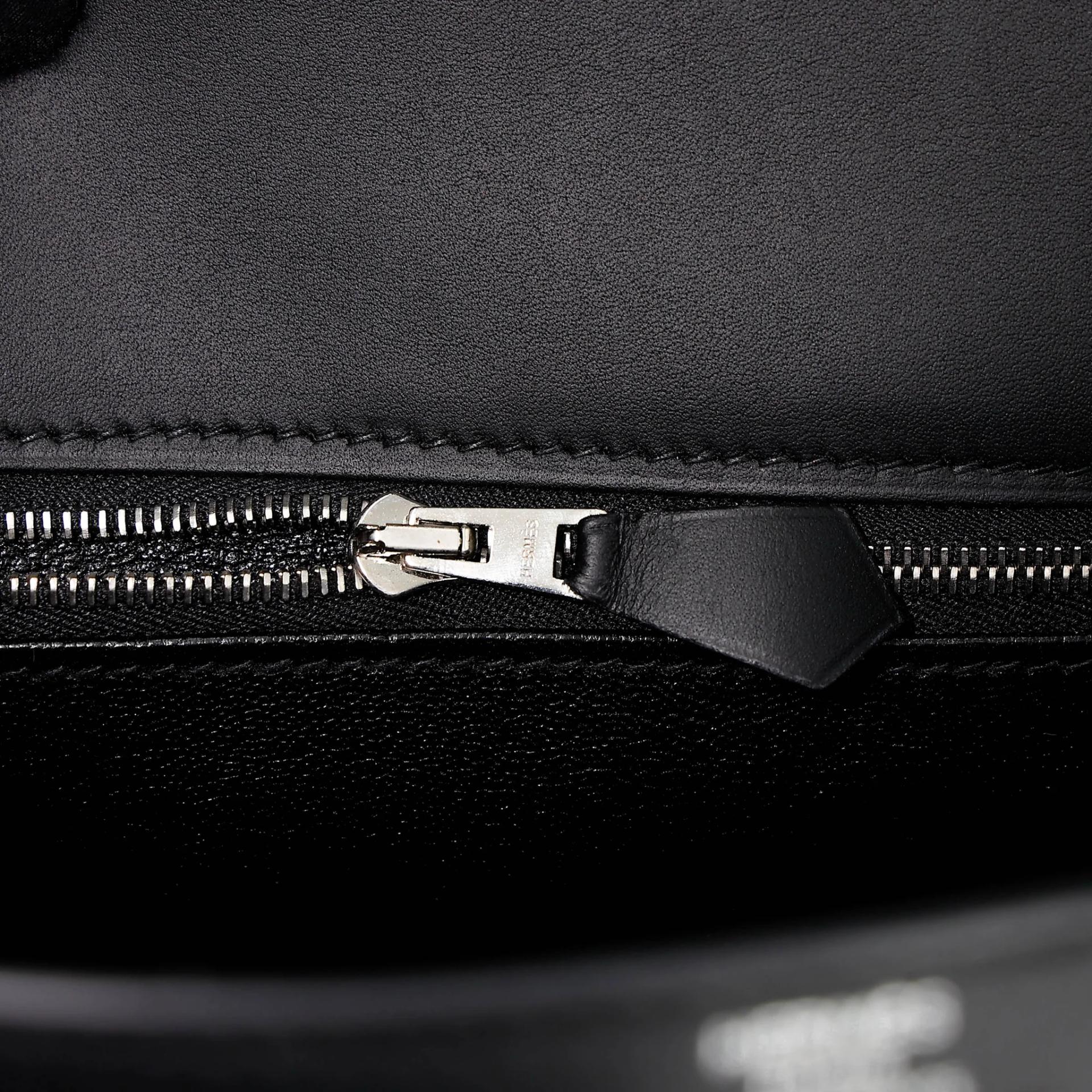 Very Good ( Rank A) HERMÈS Kelly 28 Sellier Noir (89) Sombrero Palladium hardware T (2015) - 23