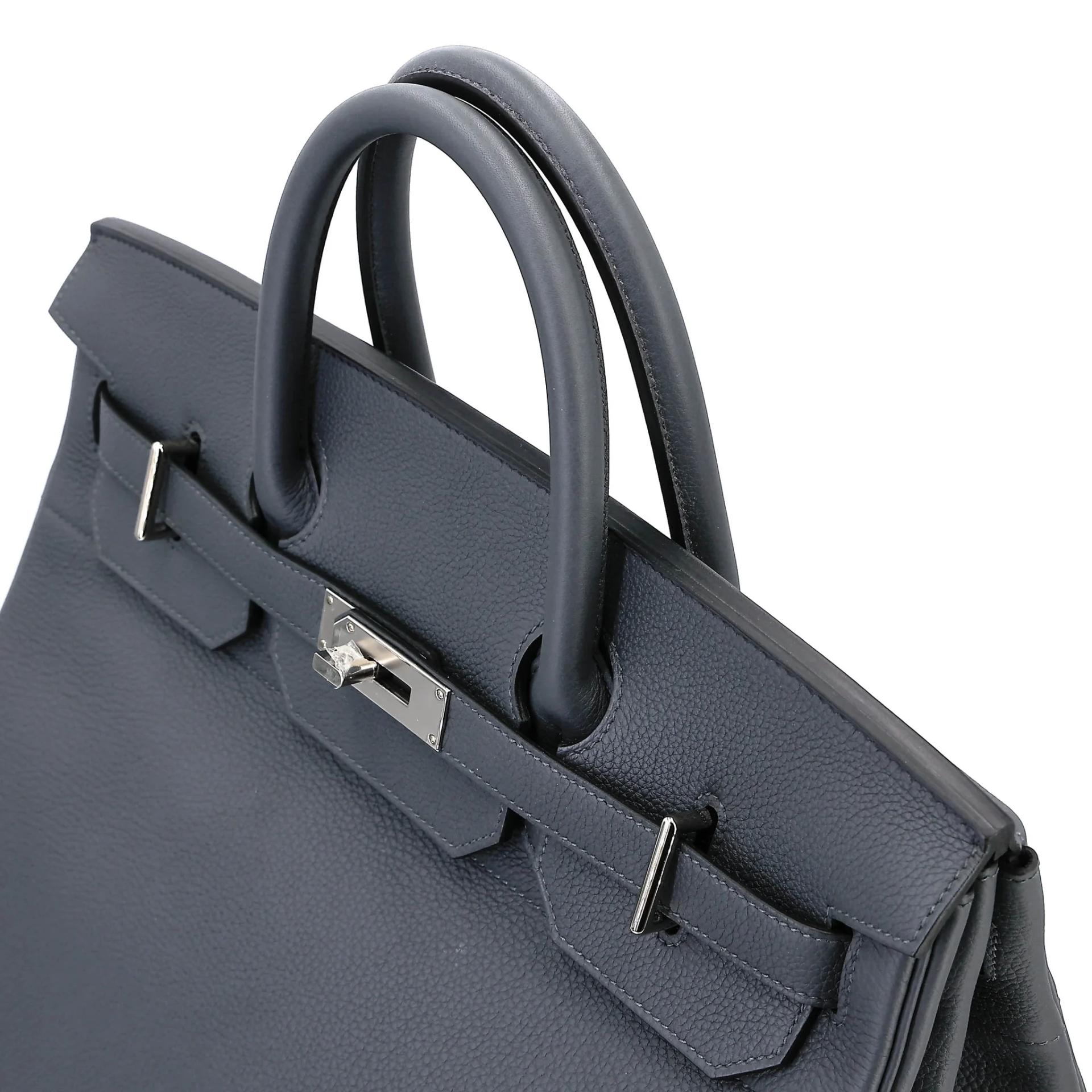 Unused ( Rank NS ) HERMÈS Haut à Courroies HAC 40 Gris misty (H0) Togo Palladium hardware W (2024) - 3