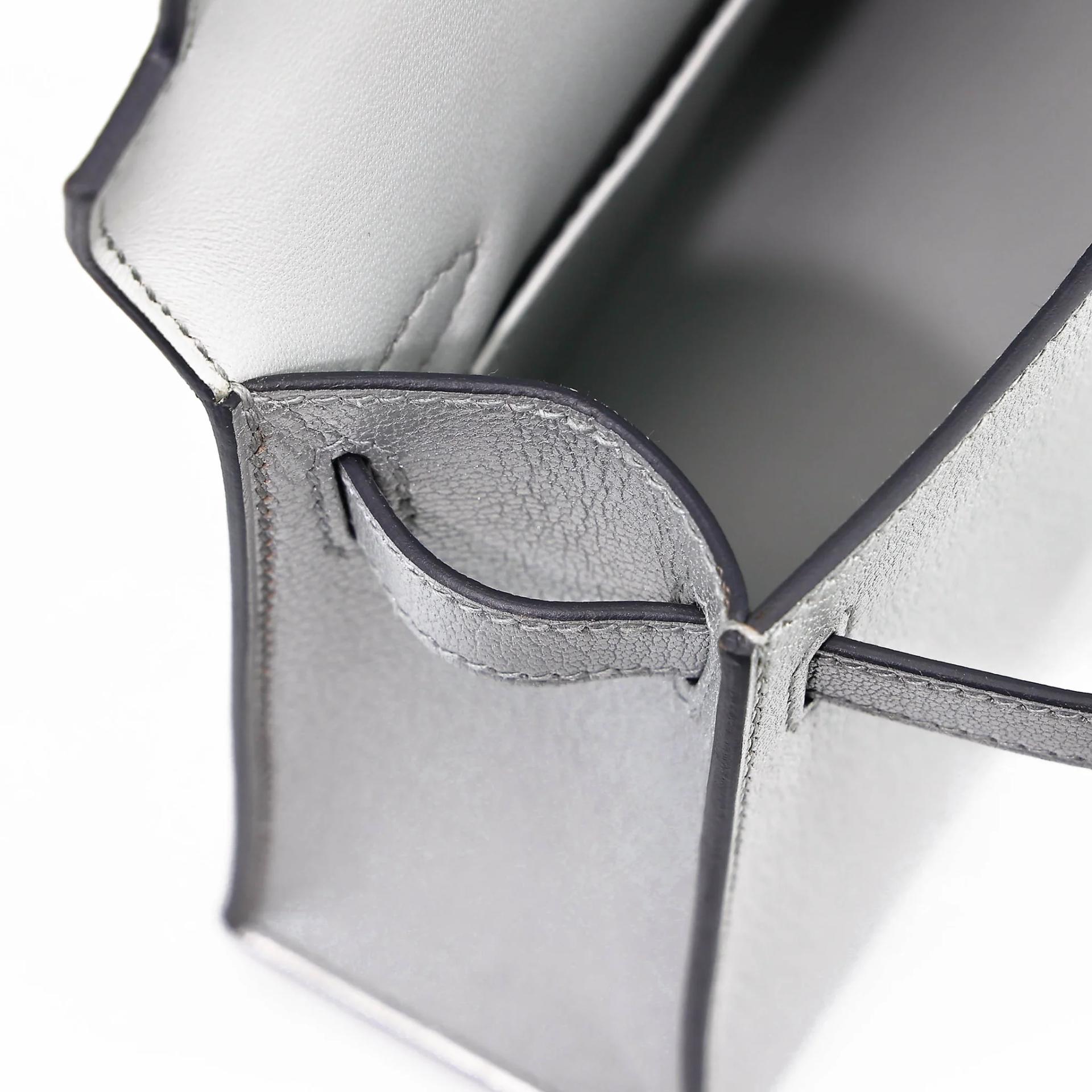 Excellent ( Rank SA ) HERMÈS Mini Kelly II Argent (05) Chamkilight Palladium hardware K (2025) - 17