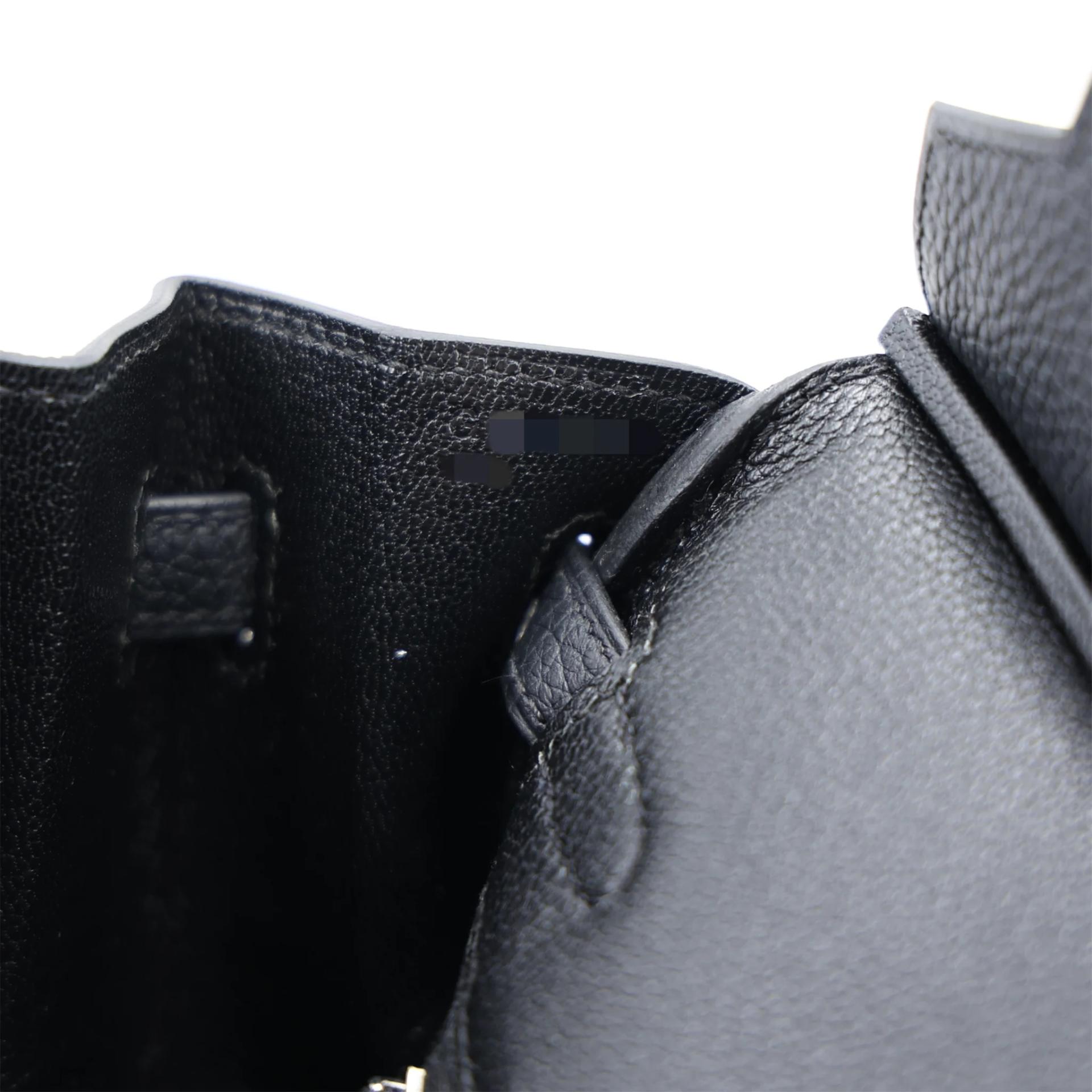 Brand New ( Rank N ) HERMÈS Birkin 25 Noir (89) Togo Palladium hardware G (2026) - 16