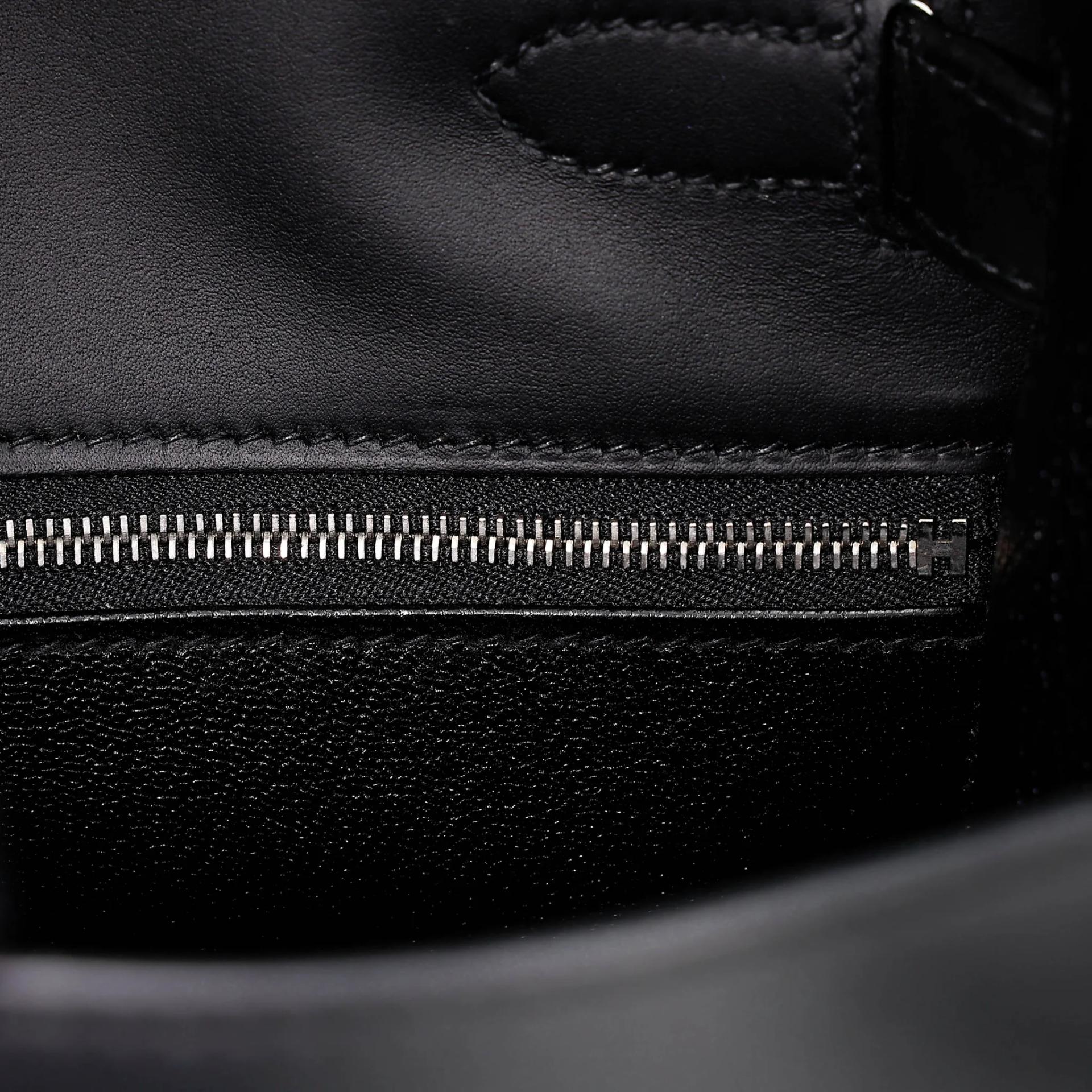 Very Good ( Rank A) HERMÈS Kelly 28 Sellier Noir (89) Sombrero Palladium hardware T (2015) - 24