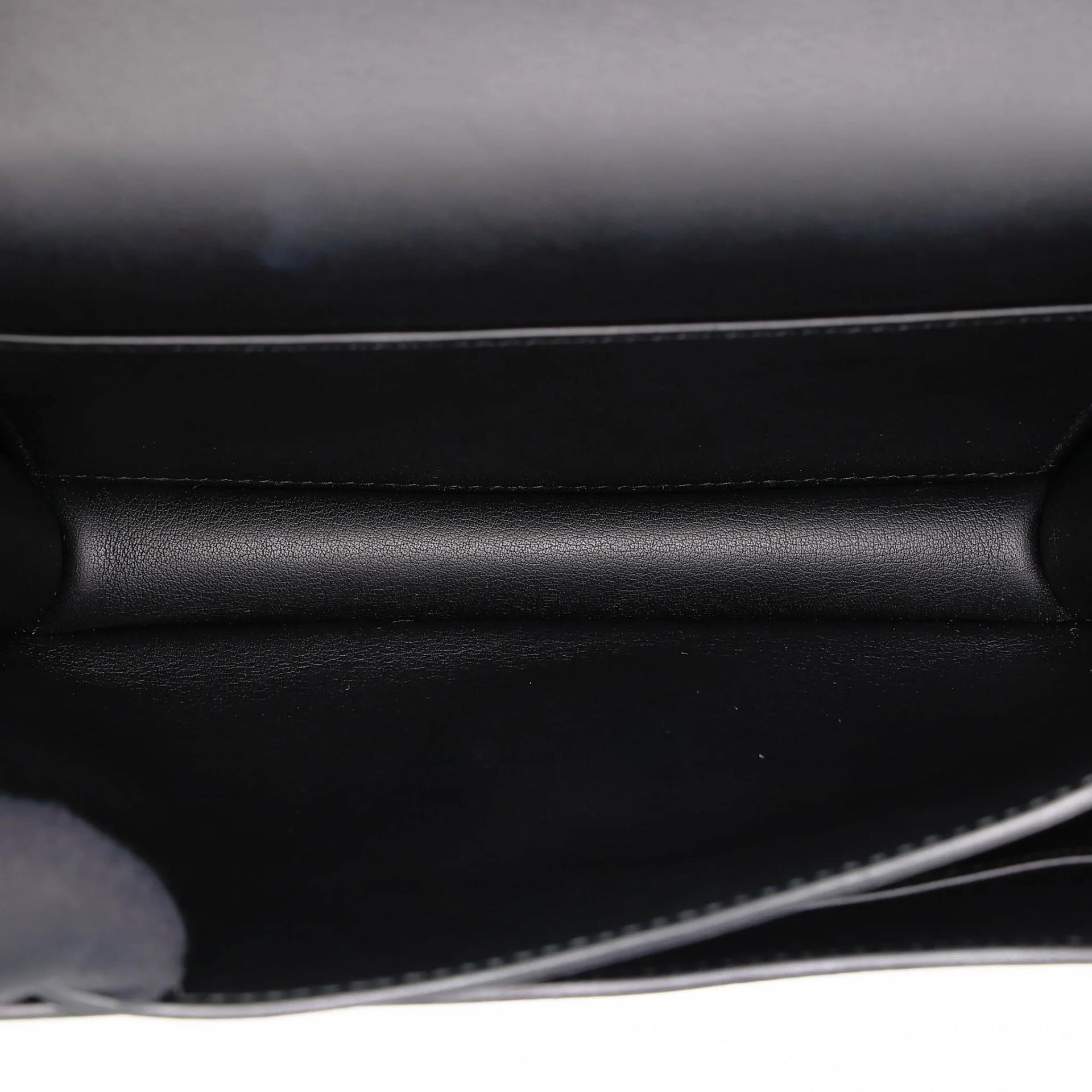 Excellent ( Rank SA ) HERMÈS Constance Mini Noir (89) Swift Palladium hardware Z (2021) - 17