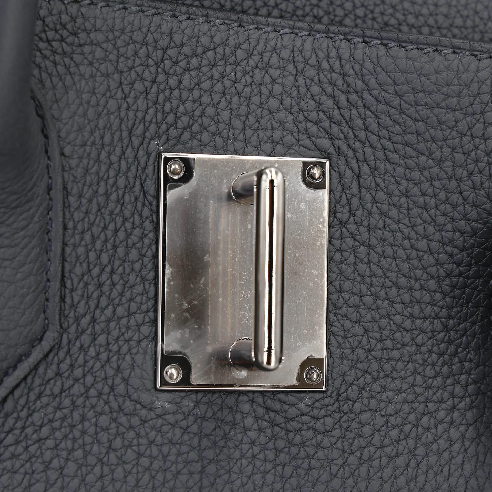 Unused ( Rank NS ) HERMÈS Haut à Courroies HAC 40 Gris misty (H0) Togo Palladium hardware W (2024) - 12