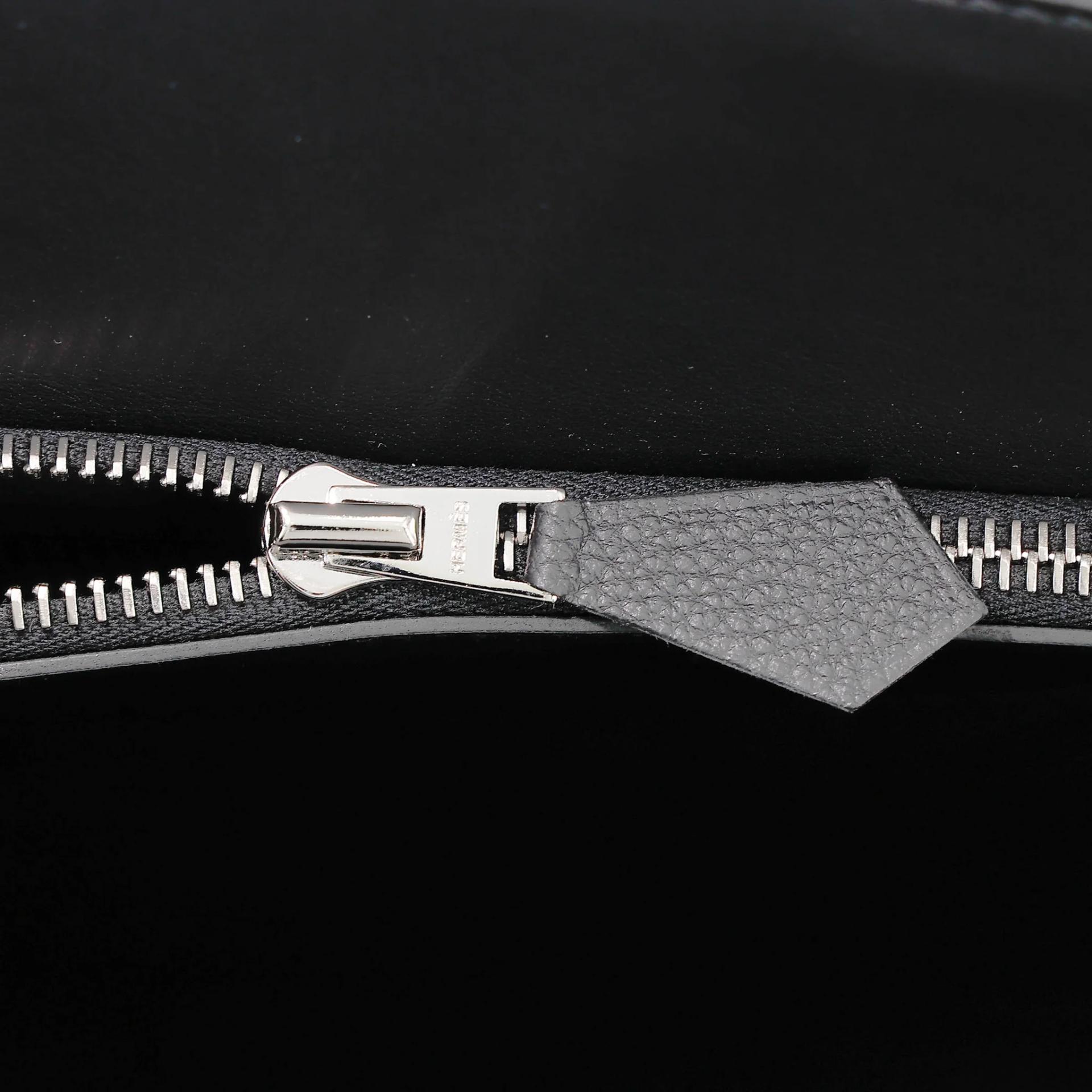 Brand New ( Rank N ) HERMÈS Kelly 42 Maxi Noir (89) Togo Palladium hardware G (2026) - 21