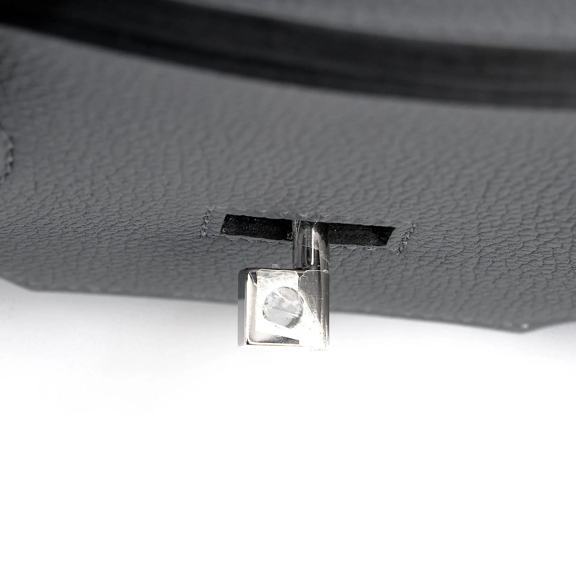 Unused ( Rank NS ) HERMÈS Haut à Courroies HAC 40 Gris misty (H0) Togo Palladium hardware W (2024) - 9