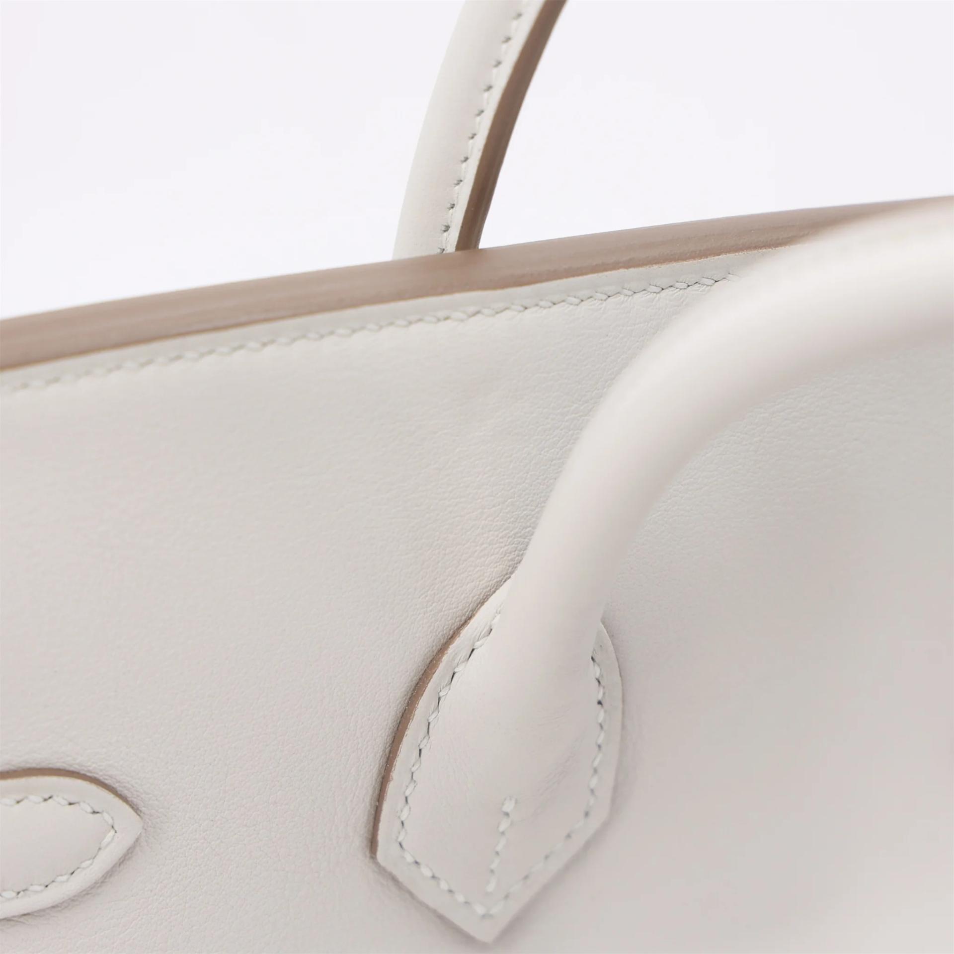 Brand New ( Rank N ) HERMÈS Birkin 25 Gris Pale (M4) Swift Palladium hardware K (2025) - 16