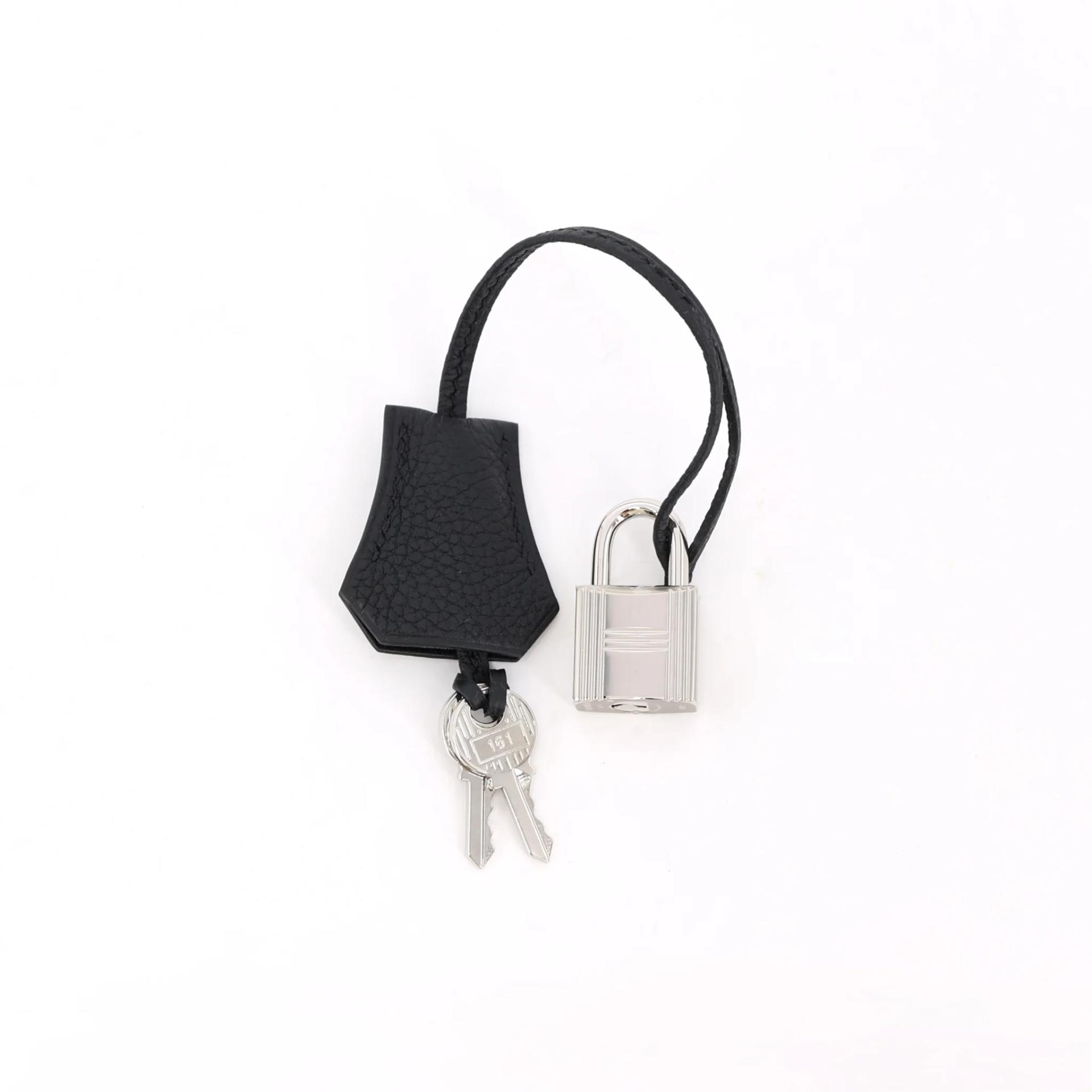 Brand New ( Rank N ) HERMÈS Birkin 25 Noir (89) Togo Palladium hardware G (2026) - 17