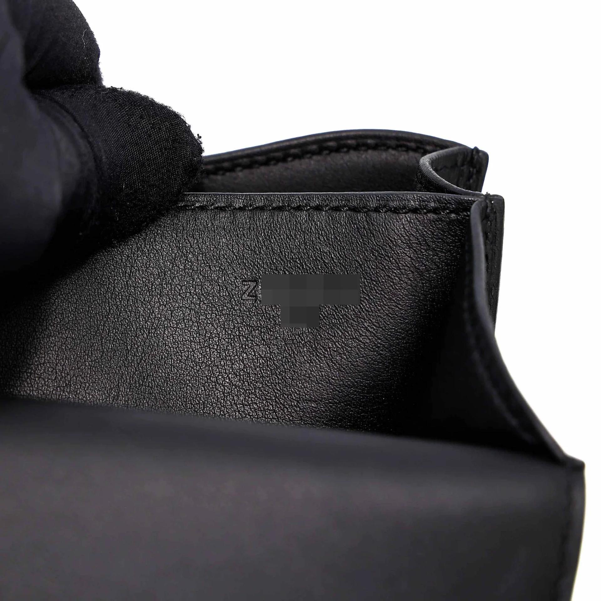Excellent ( Rank SA ) HERMÈS Constance Mini Noir (89) Swift Palladium hardware Z (2021) - 14
