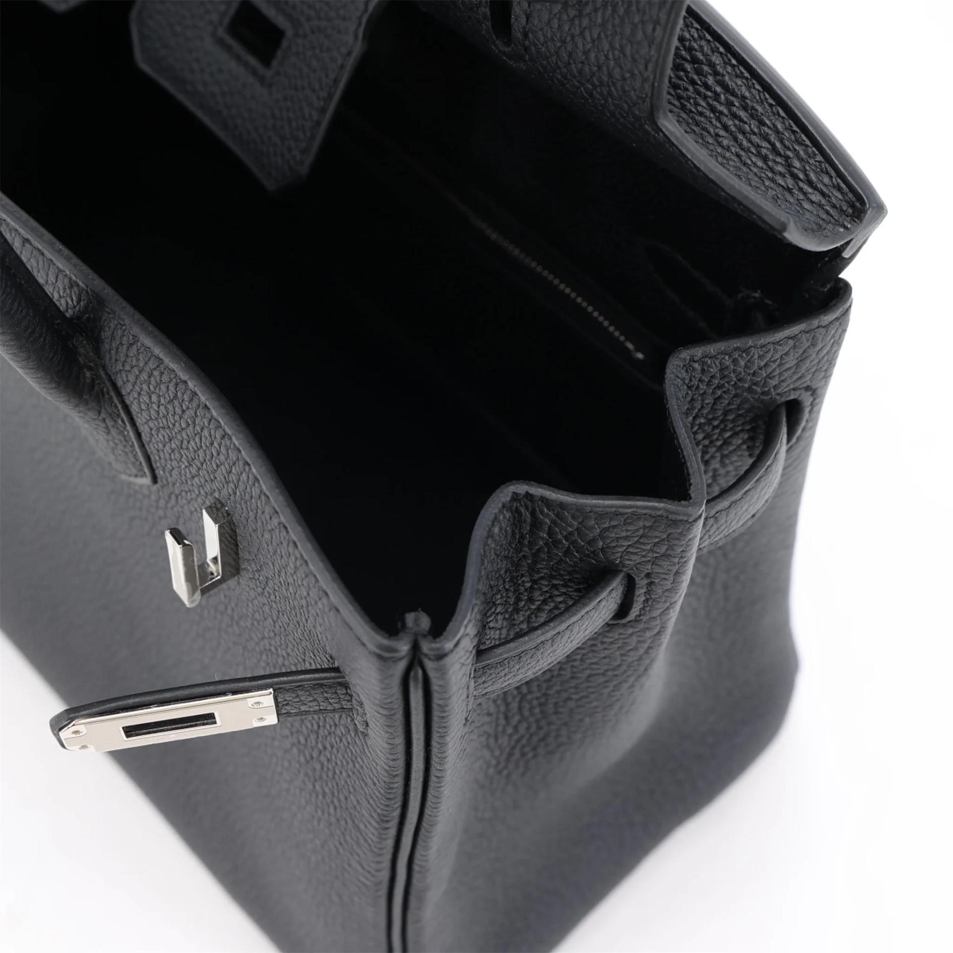 Brand New ( Rank N ) HERMÈS Birkin 25 Noir (89) Togo Palladium hardware G (2026) - 13
