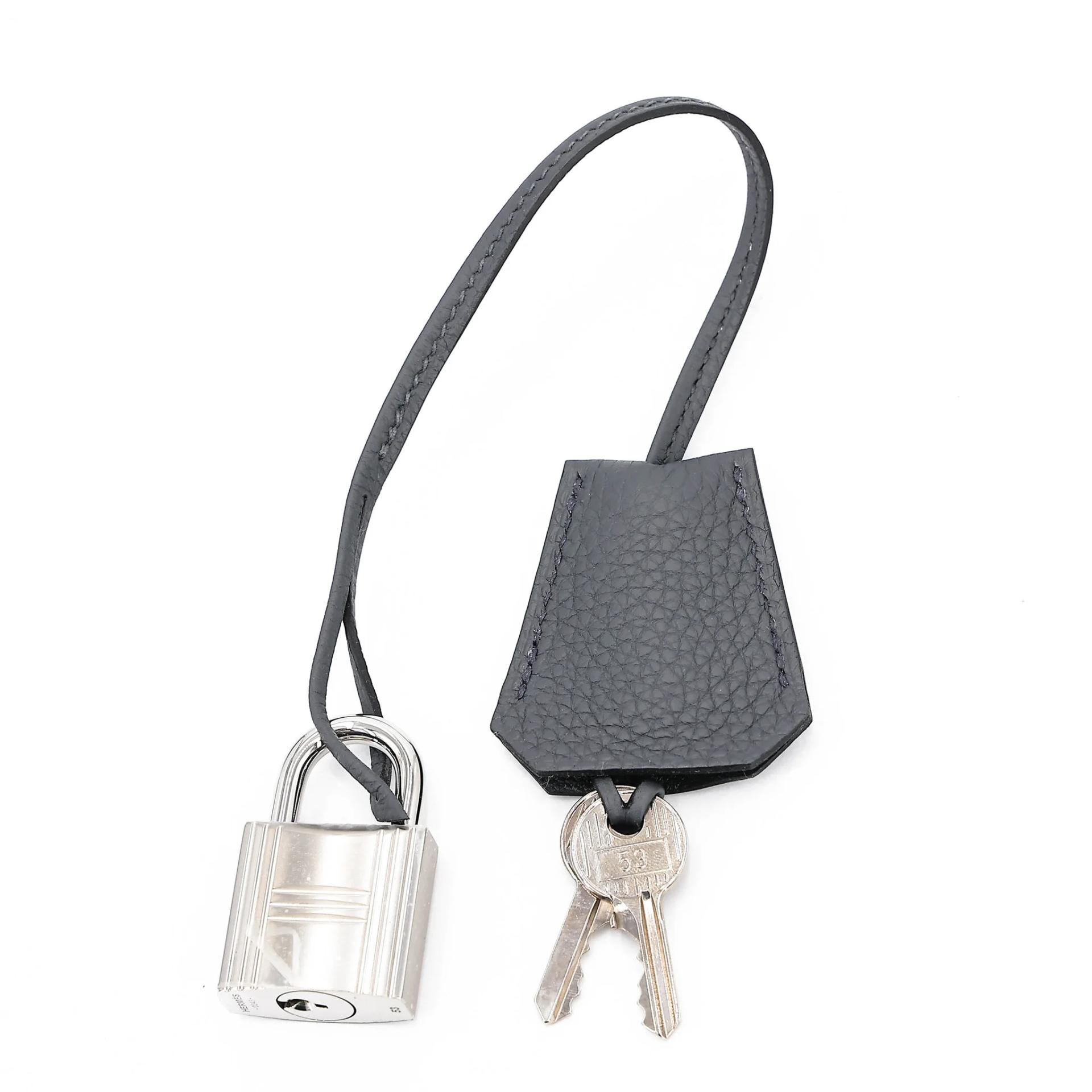 Unused ( Rank NS ) HERMÈS Haut à Courroies HAC 40 Gris misty (H0) Togo Palladium hardware W (2024) - 18