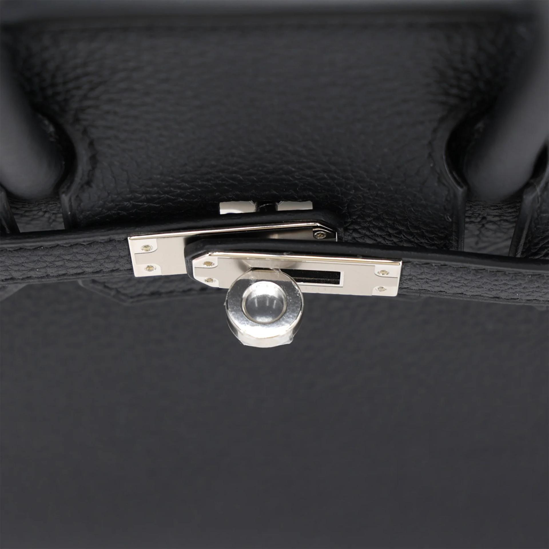 Brand New ( Rank N ) HERMÈS Birkin 25 Noir (89) Togo Palladium hardware G (2026) - 9