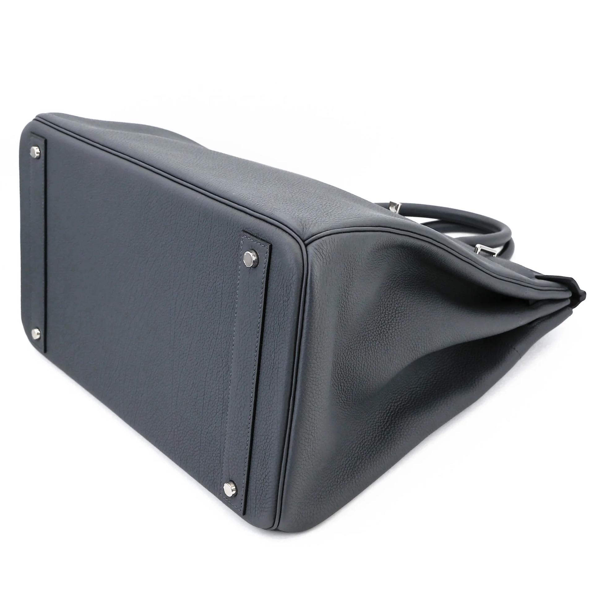 Unused ( Rank NS ) HERMÈS Haut à Courroies HAC 40 Gris misty (H0) Togo Palladium hardware W (2024) - 4