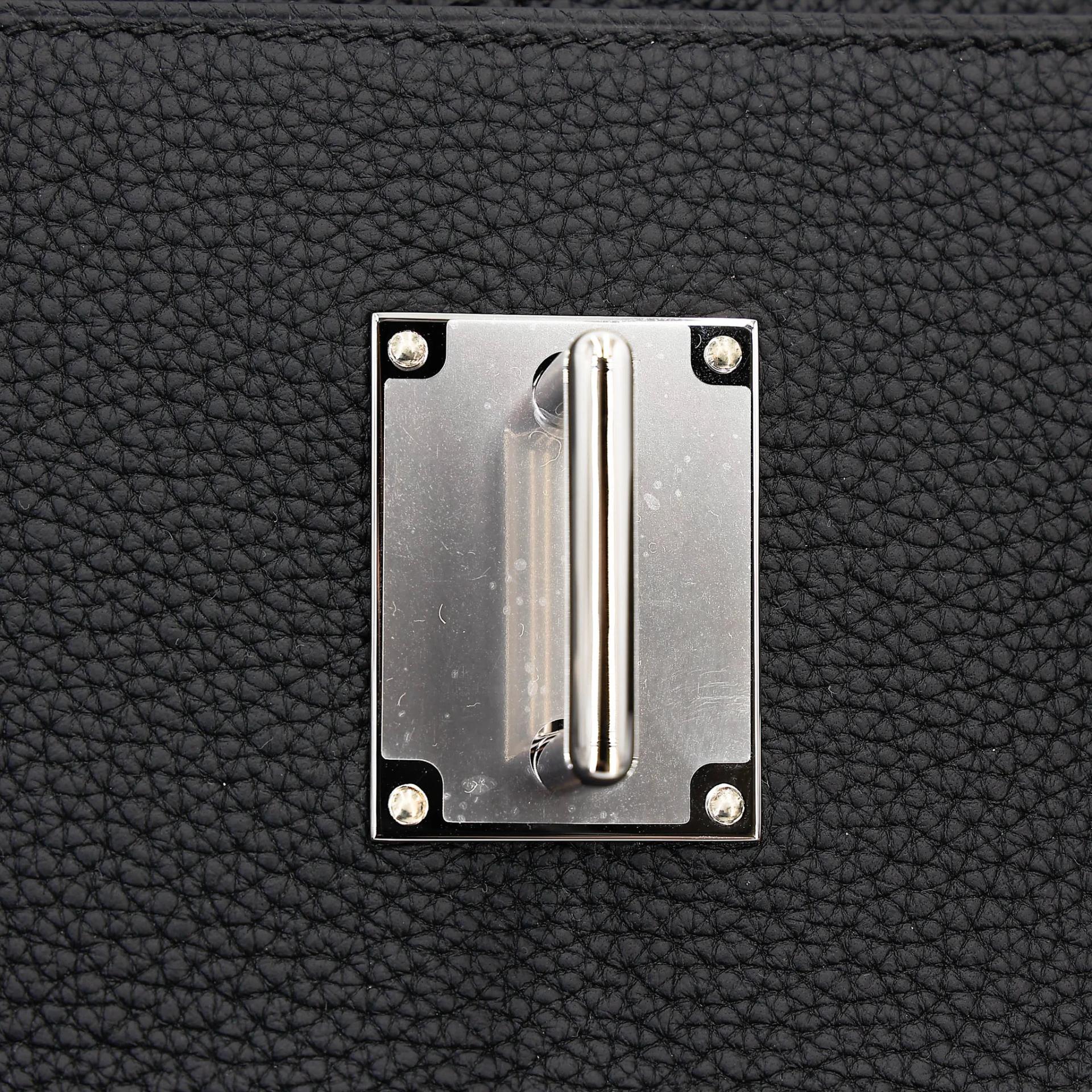 Brand New ( Rank N ) HERMÈS Kelly 42 Maxi Noir (89) Togo Palladium hardware G (2026) - 19