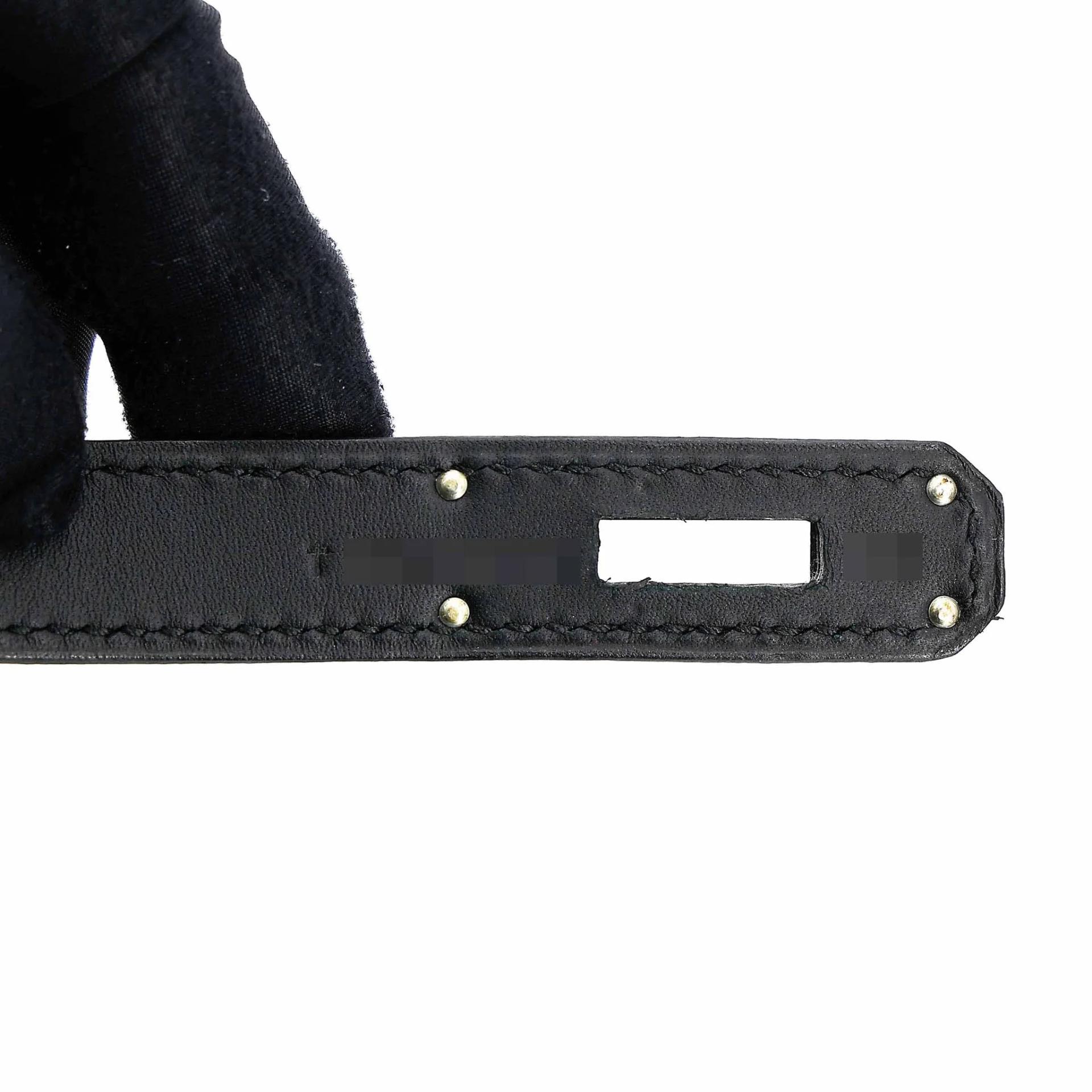 Very Good ( Rank A) HERMÈS Kelly 28 Sellier Noir (89) Sombrero Palladium hardware T (2015) - 17