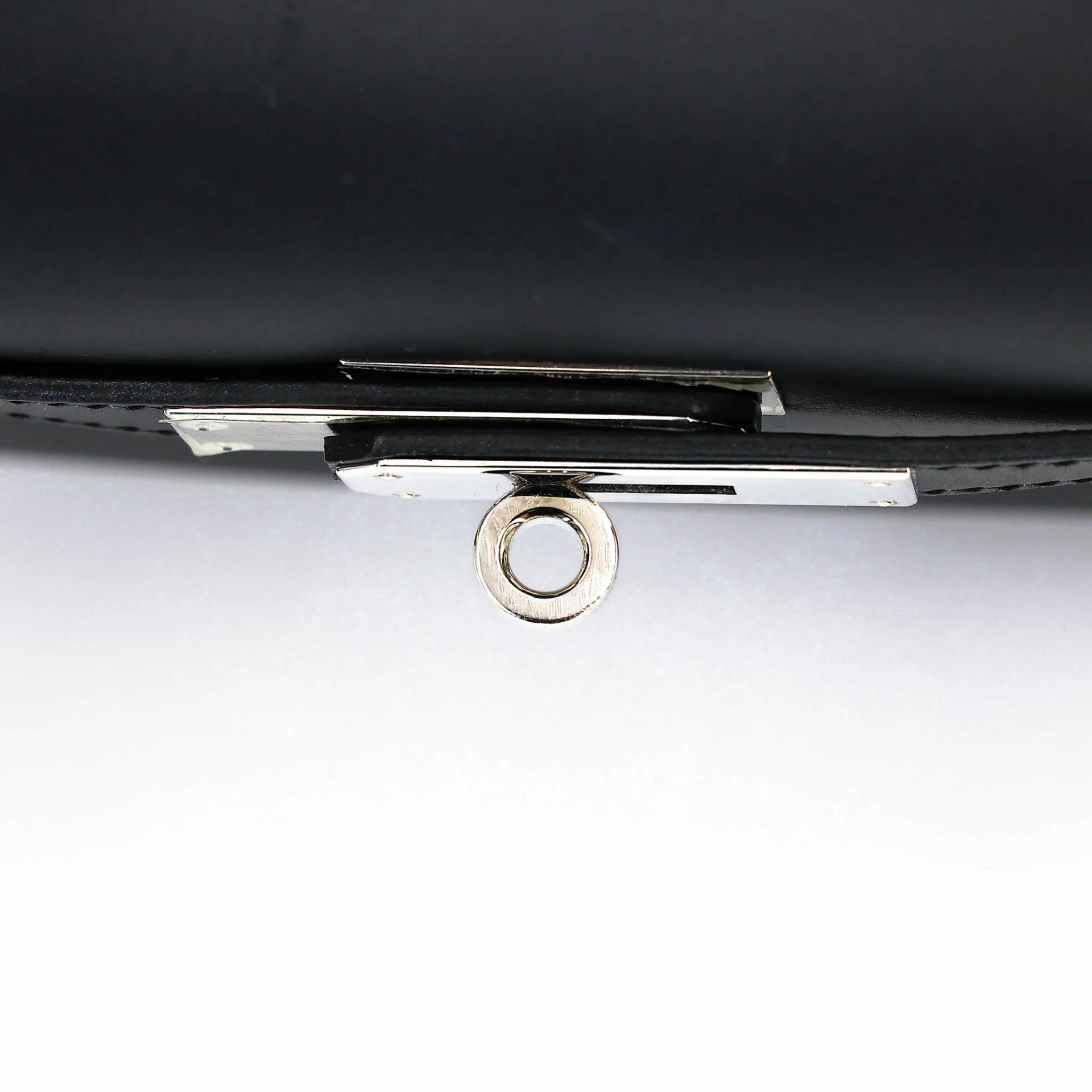 Very Good ( Rank A) HERMÈS Kelly 28 Sellier Noir (89) Sombrero Palladium hardware T (2015) - 18