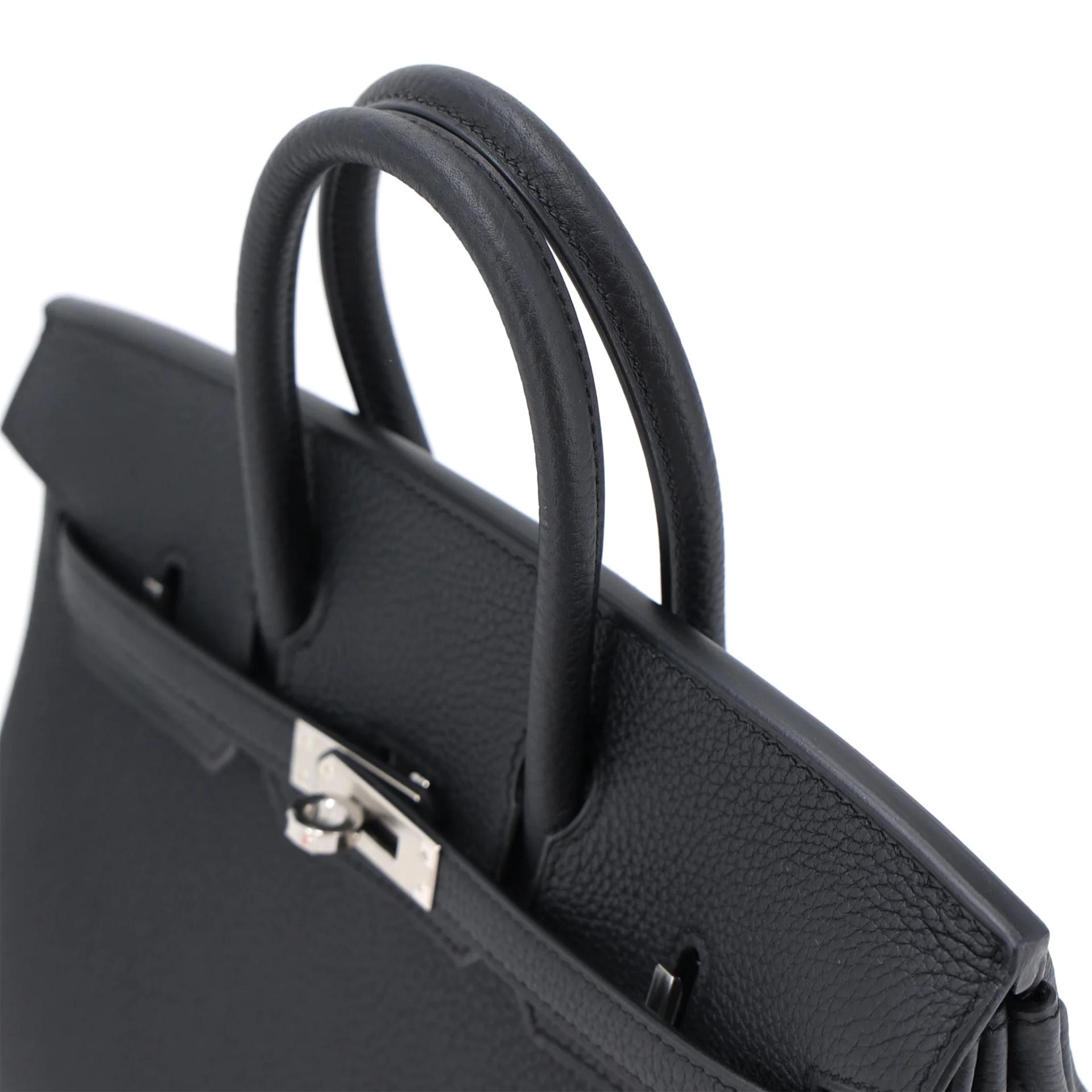 Brand New ( Rank N ) HERMÈS Birkin 25 Noir (89) Togo Palladium hardware G (2026) - 3
