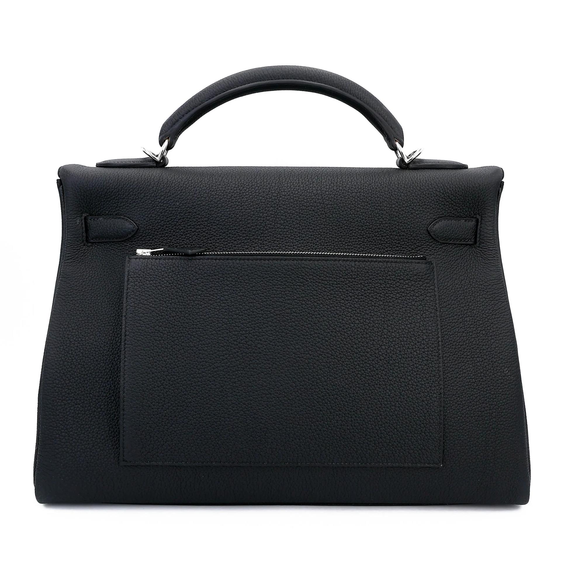 Brand New ( Rank N ) HERMÈS Kelly 42 Maxi Noir (89) Togo Palladium hardware G (2026) - 2