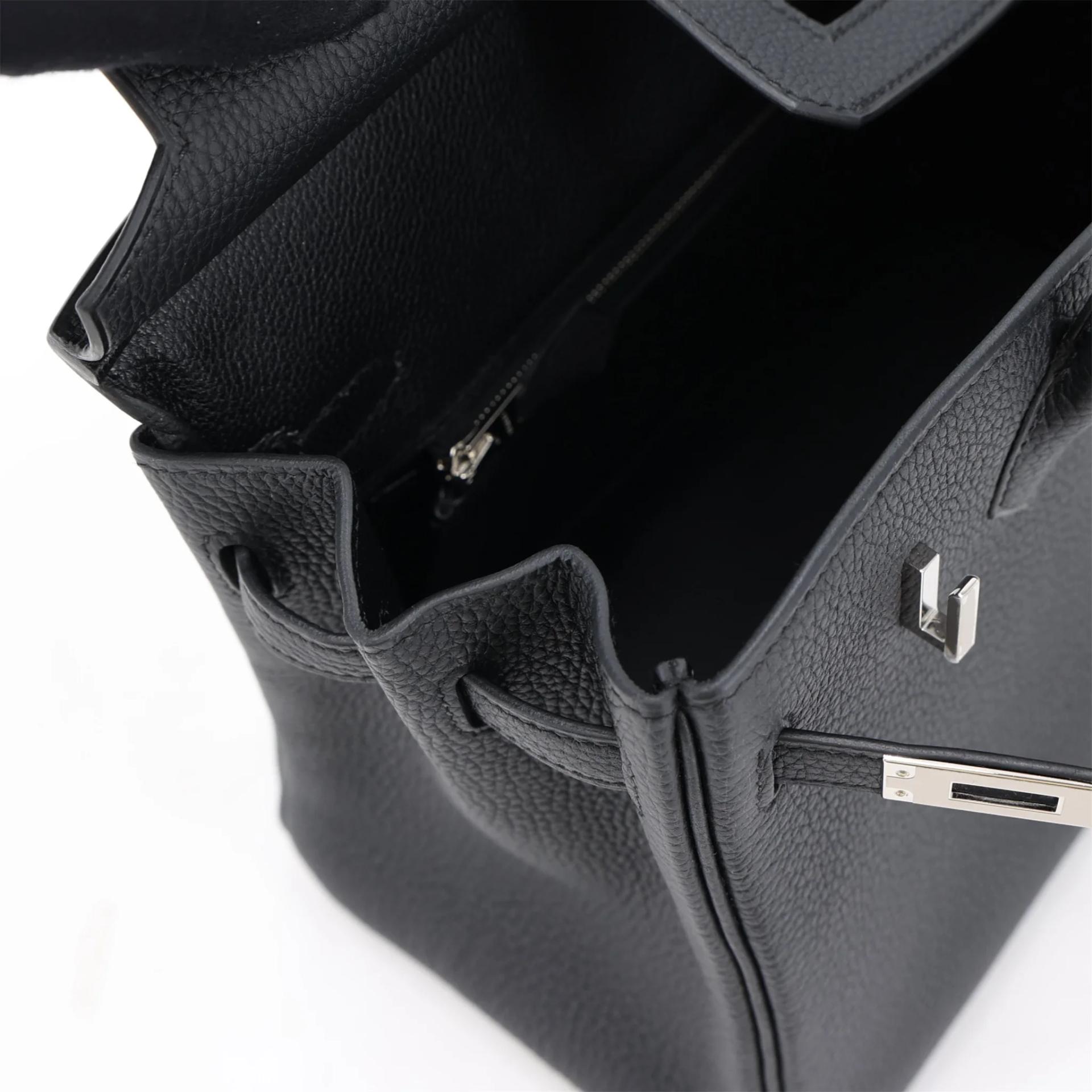 Brand New ( Rank N ) HERMÈS Birkin 25 Noir (89) Togo Palladium hardware G (2026) - 12