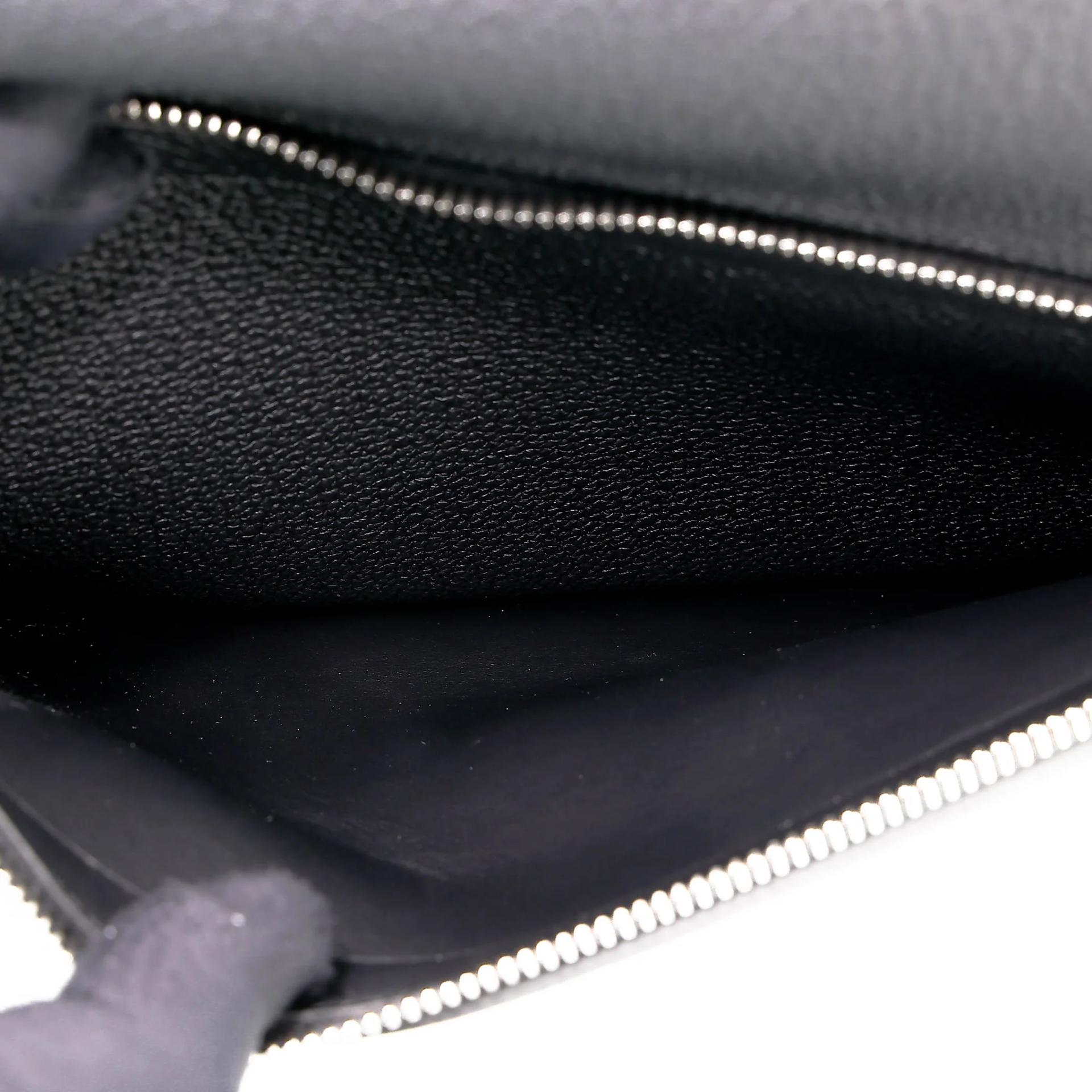 Brand New ( Rank N ) HERMÈS Kelly 42 Maxi Noir (89) Togo Palladium hardware G (2026) - 11