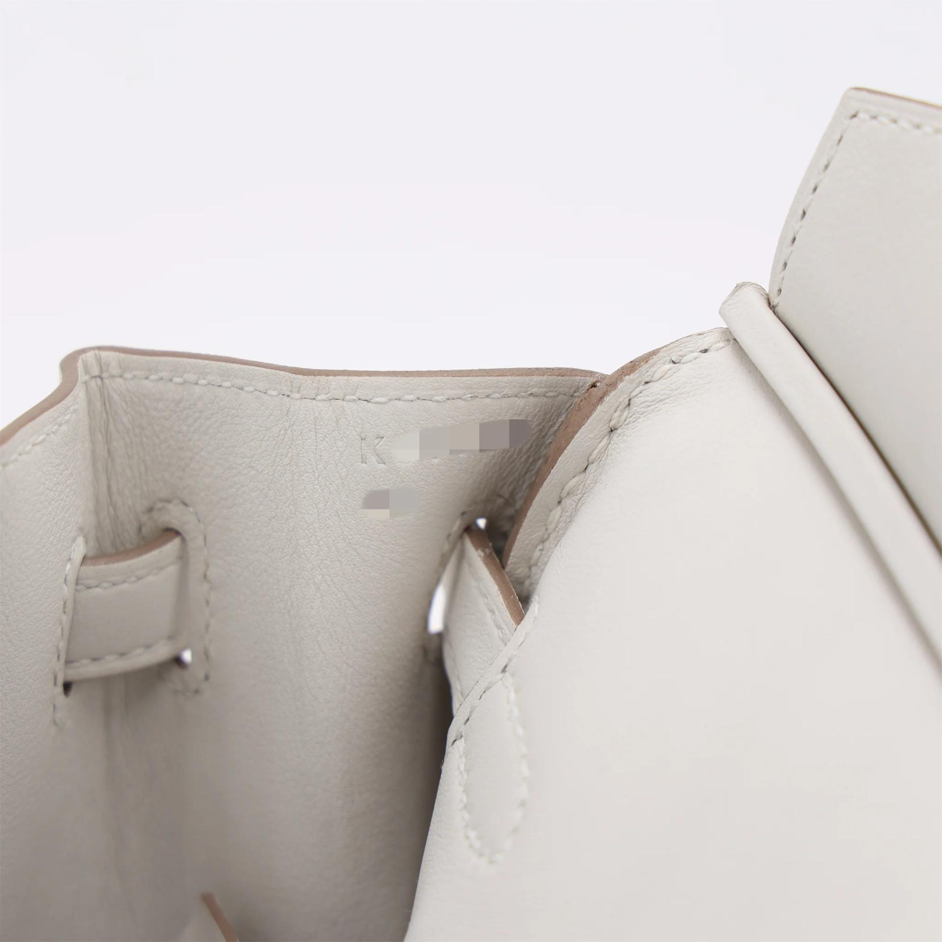 Brand New ( Rank N ) HERMÈS Birkin 25 Gris Pale (M4) Swift Palladium hardware K (2025) - 19