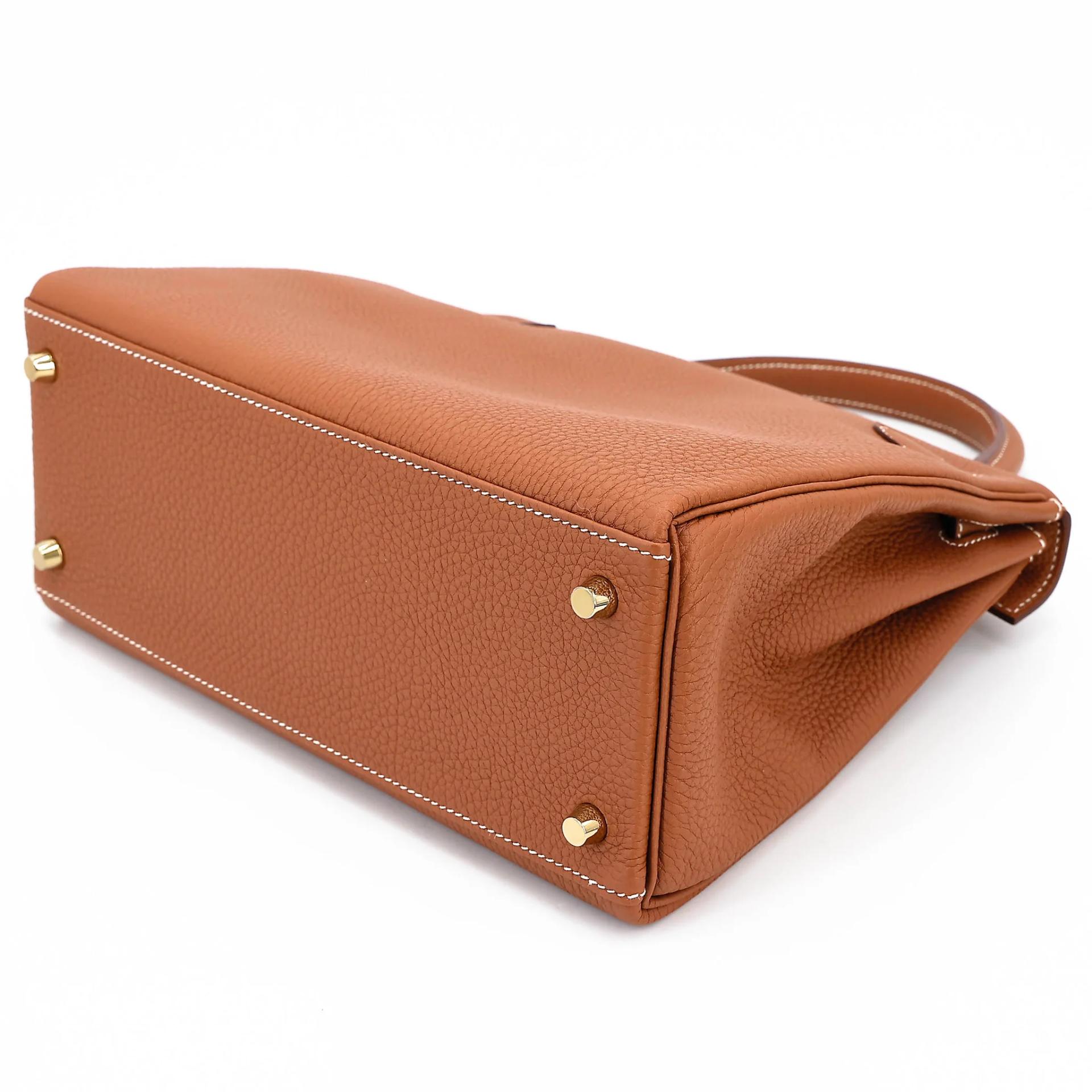 Unused ( Rank NS ) HERMÈS Kelly 28 Gold (37) Togo Gold hardware B (2023) - 6