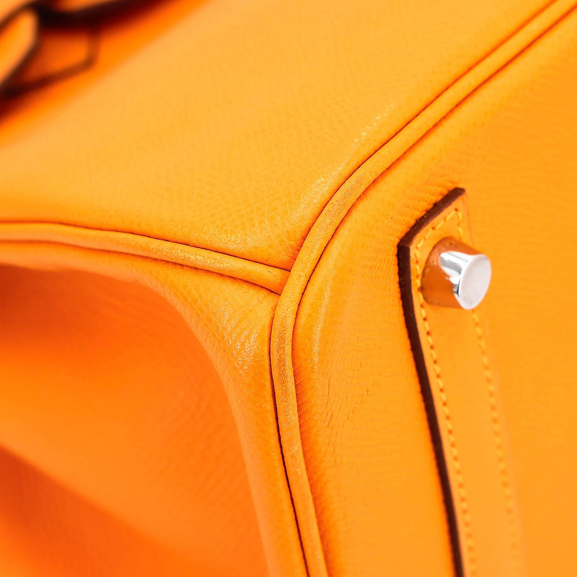 Very Good ( Rank A) HERMÈS Birkin 30 Jaune d’Or (9V) Epsom Palladium hardware Square P (2012) - 9