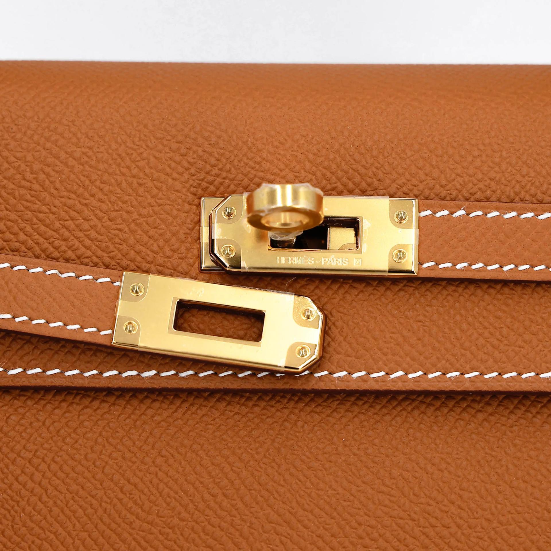 Brand New ( Rank N ) HERMÈS Kelly 25 Sellier Gold (37) Epsom Gold hardware G (2026) - 8