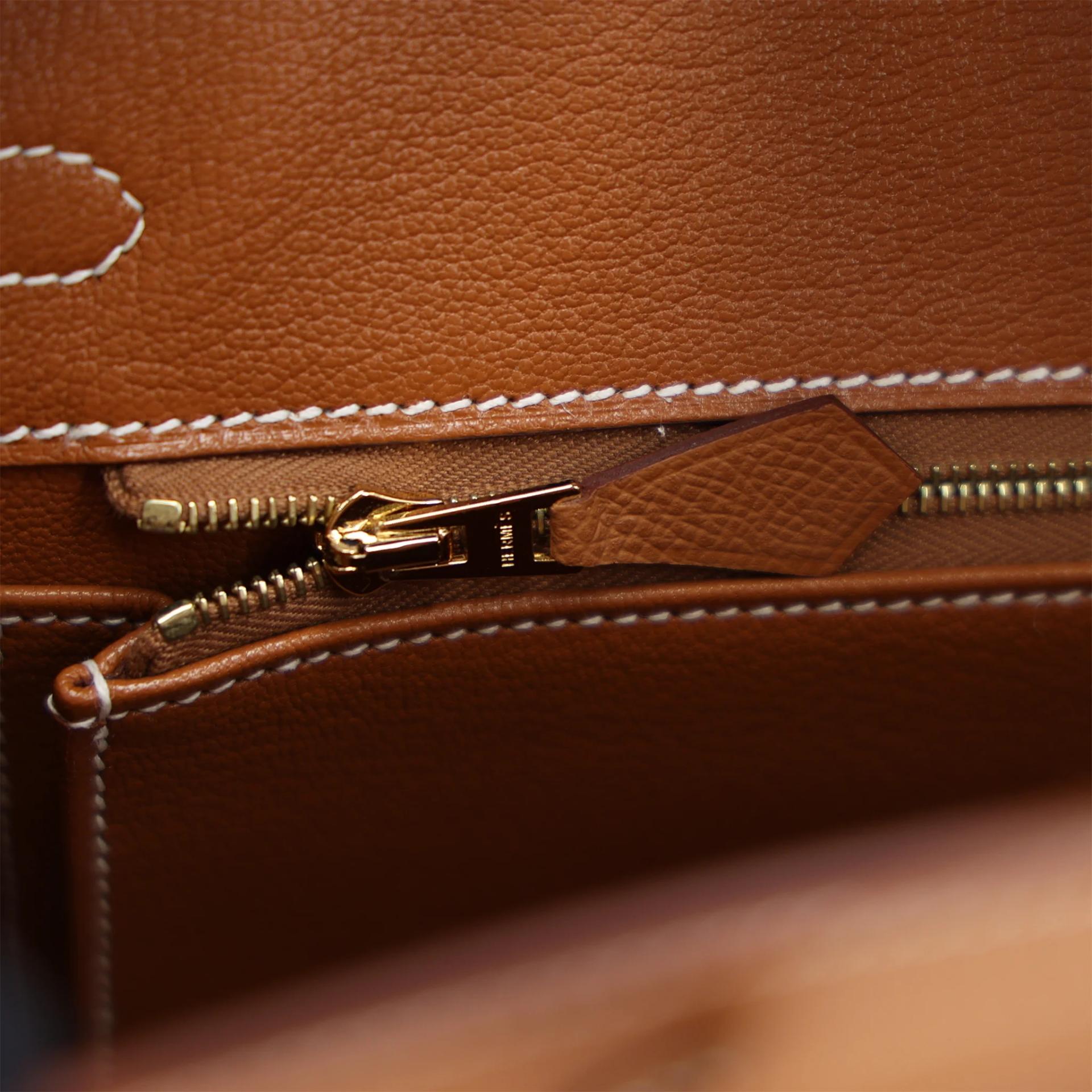 Unused ( Rank NS ) HERMÈS Birkin 25 sellier Gold Epsom Gold hardware W (2024) - 14