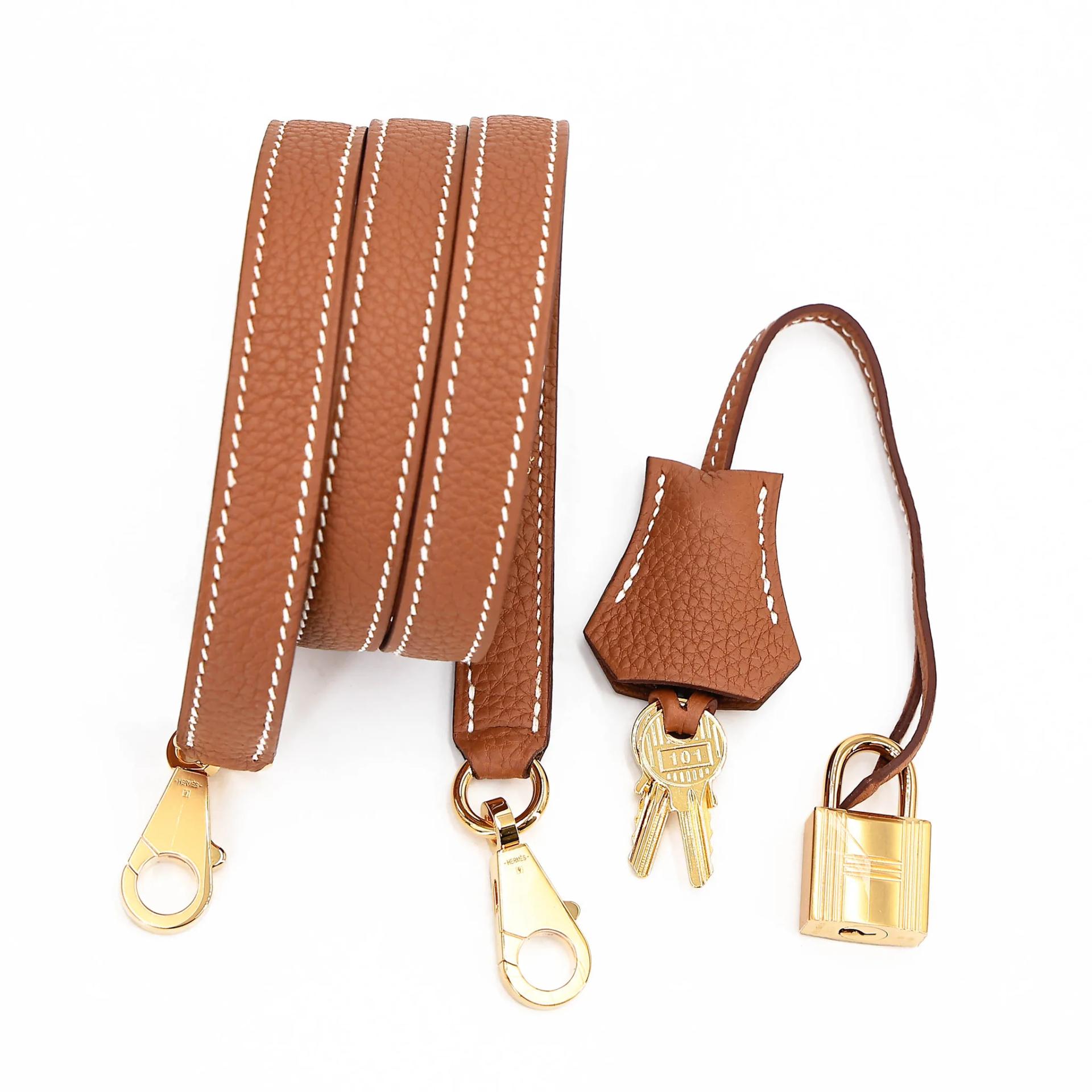 Unused ( Rank NS ) HERMÈS Kelly 28 Gold (37) Togo Gold hardware B (2023) - 21