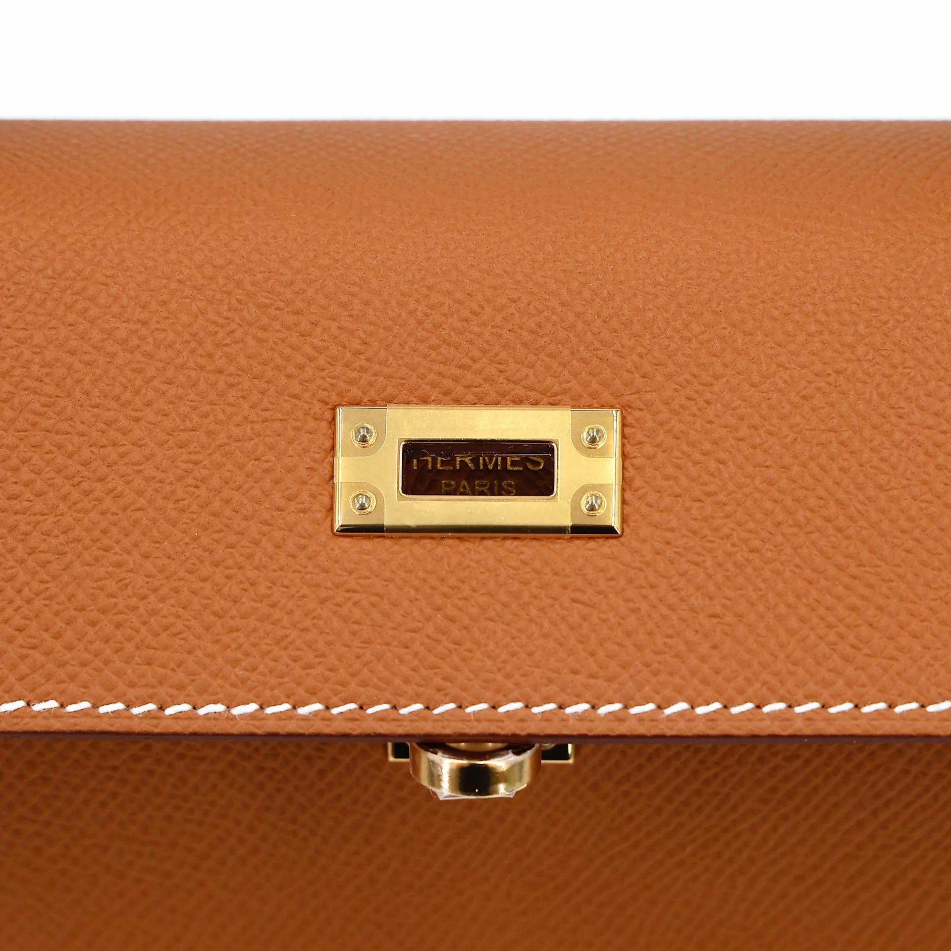 Brand New ( Rank N ) HERMÈS Kelly 25 Sellier Gold (37) Epsom Gold hardware G (2026) - 9