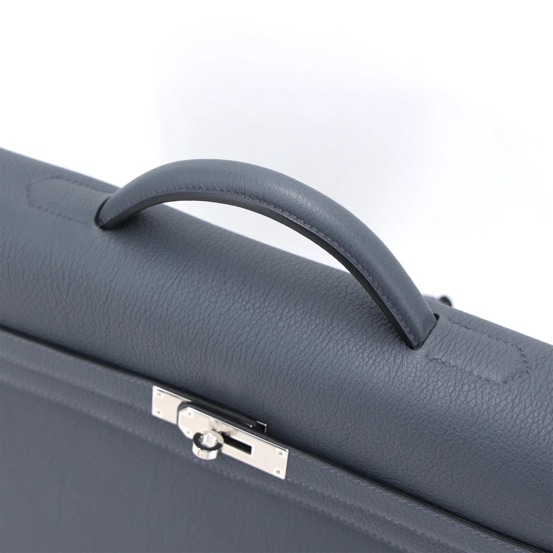 Unused ( Rank NS ) HERMÈS Kelly depeches 36 Gris misty (H0) Togo Palladium hardware W (2024) - 3