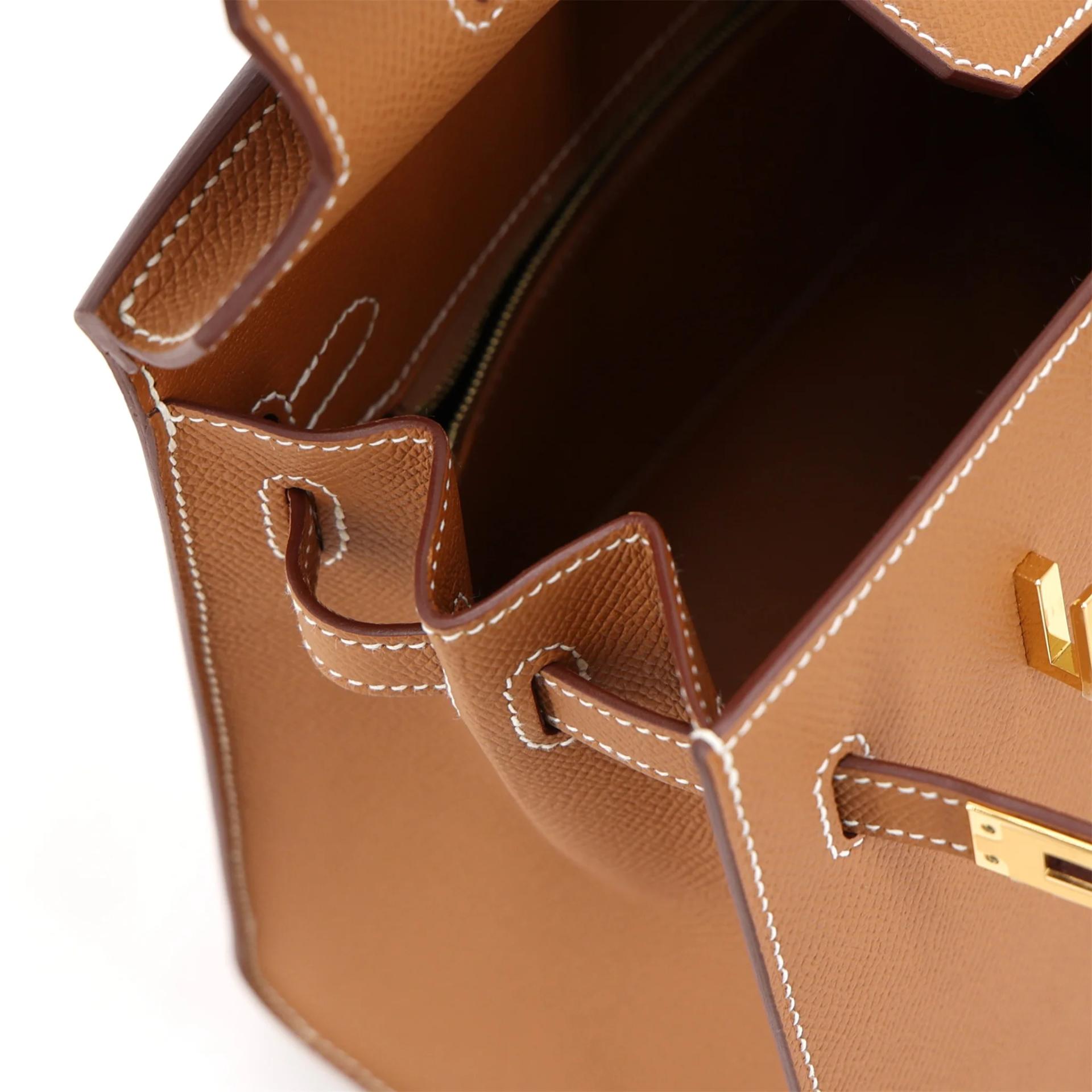 Unused ( Rank NS ) HERMÈS Birkin 25 sellier Gold Epsom Gold hardware W (2024) - 12