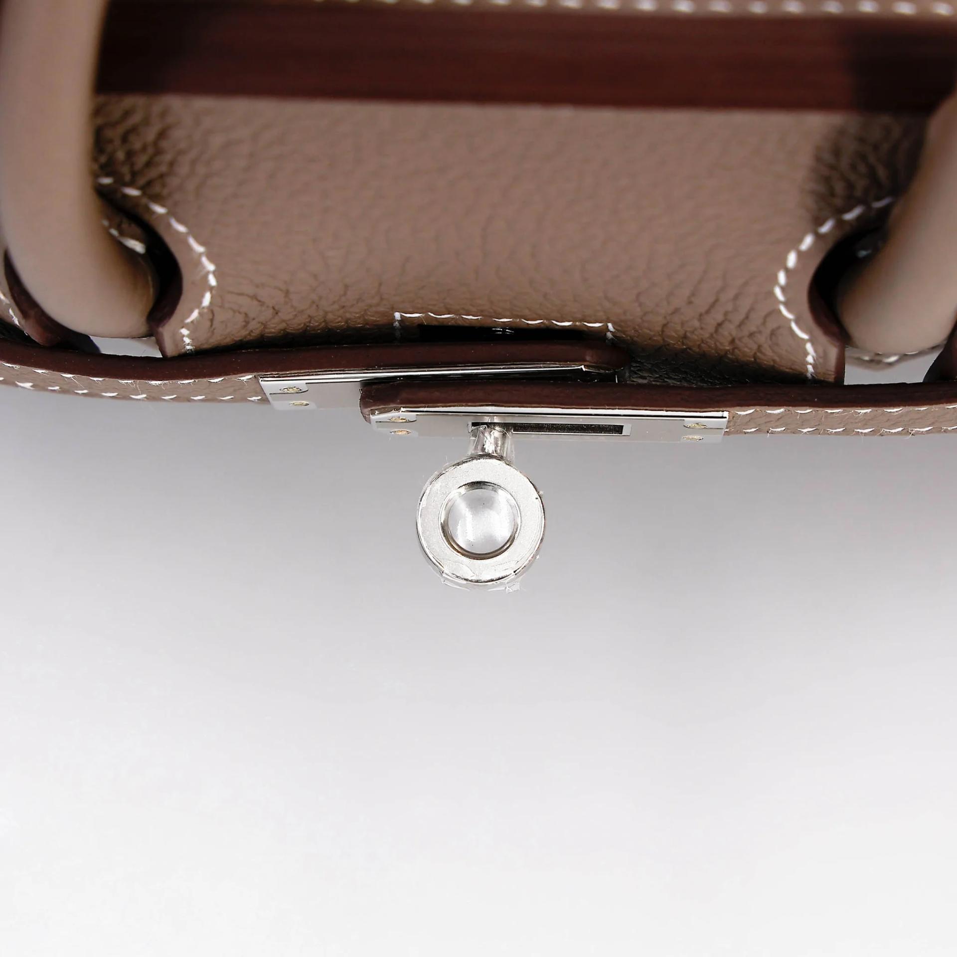 Brand New ( Rank N ) HERMÈS Birkin 25 Etoupe (18) Togo Palladium hardware G (2026) - 9