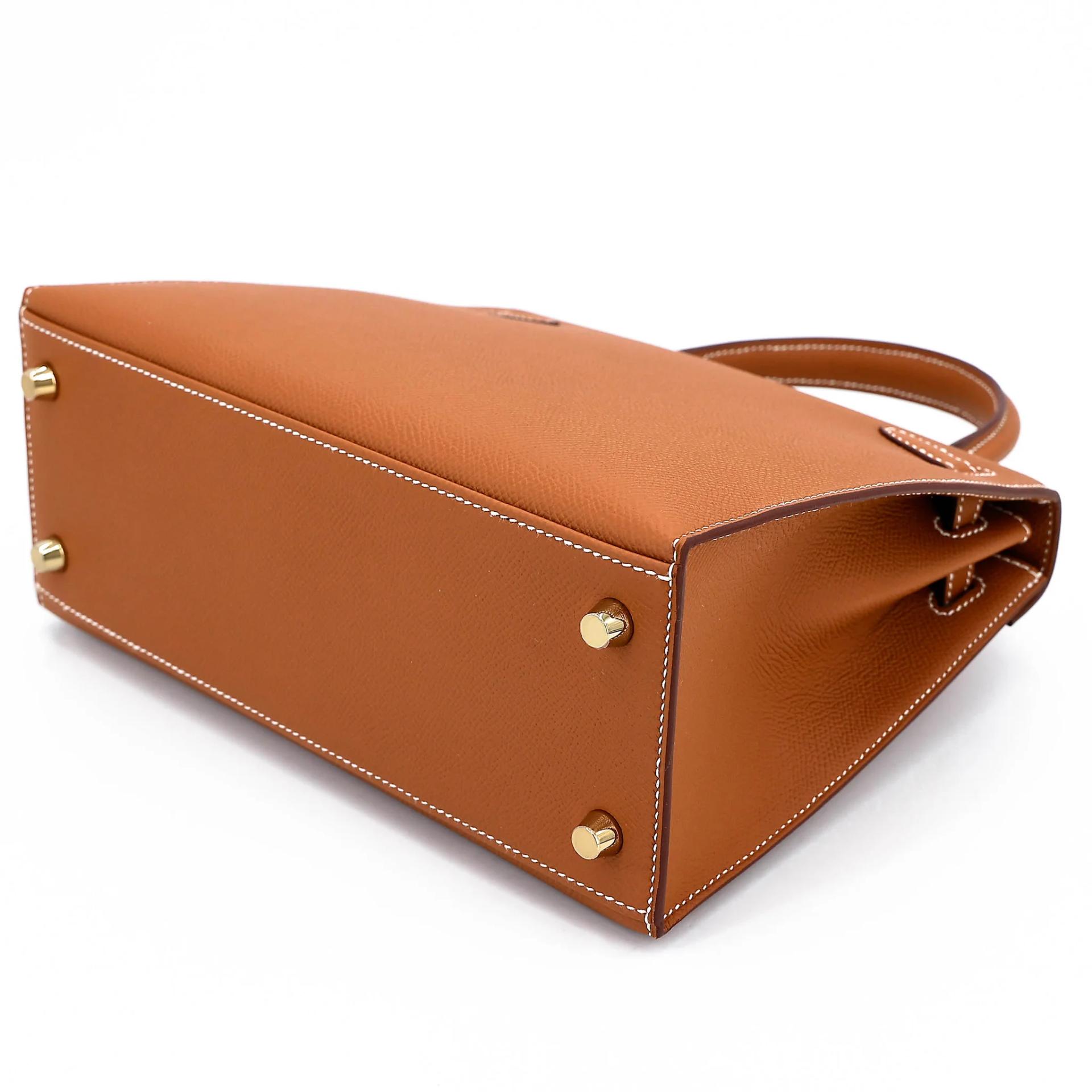 Brand New ( Rank N ) HERMÈS Kelly 25 Sellier Gold (37) Epsom Gold hardware G (2026) - 6