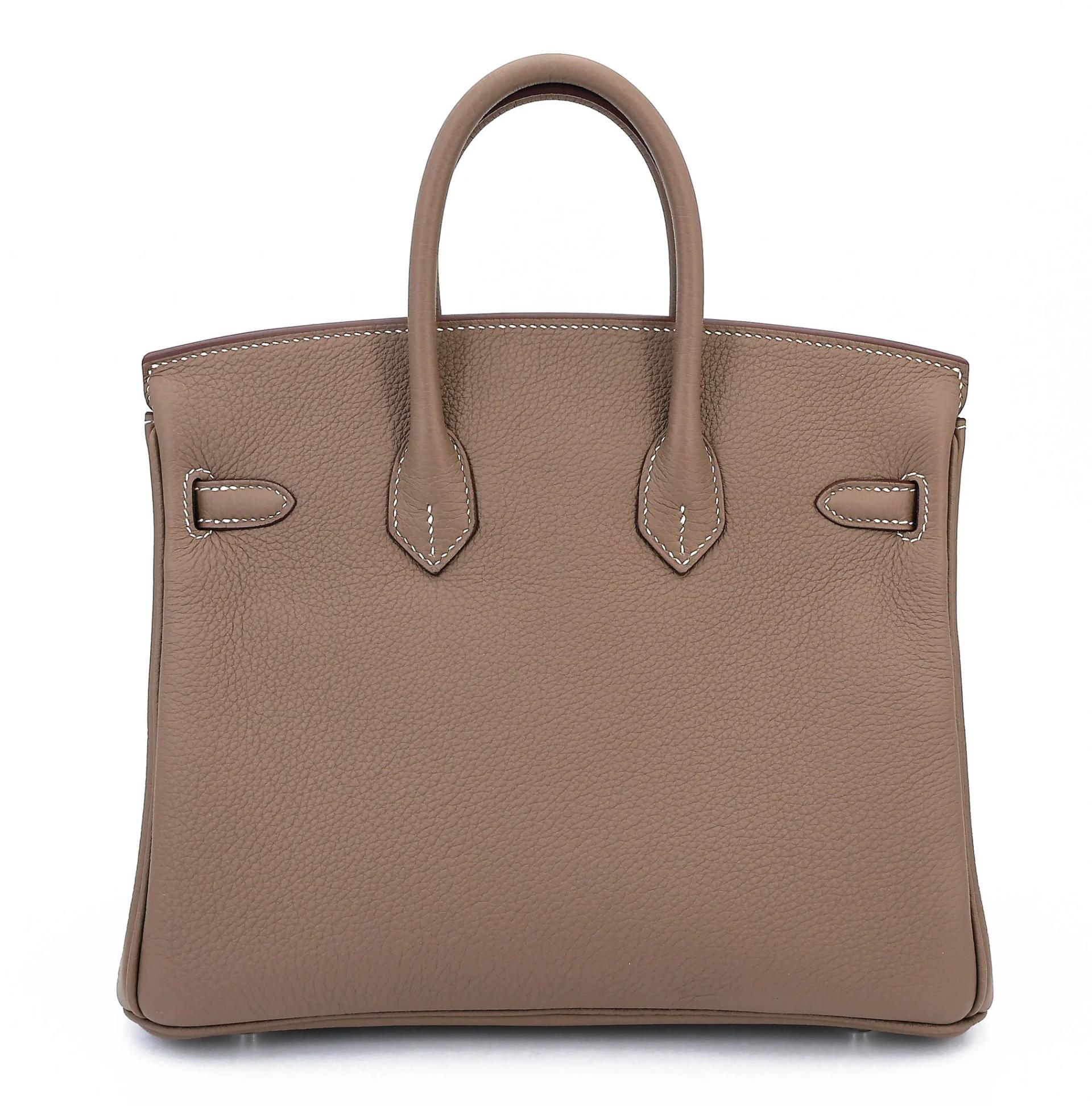 Brand New ( Rank N ) HERMÈS Birkin 25 Etoupe (18) Togo Palladium hardware G (2026) - 2