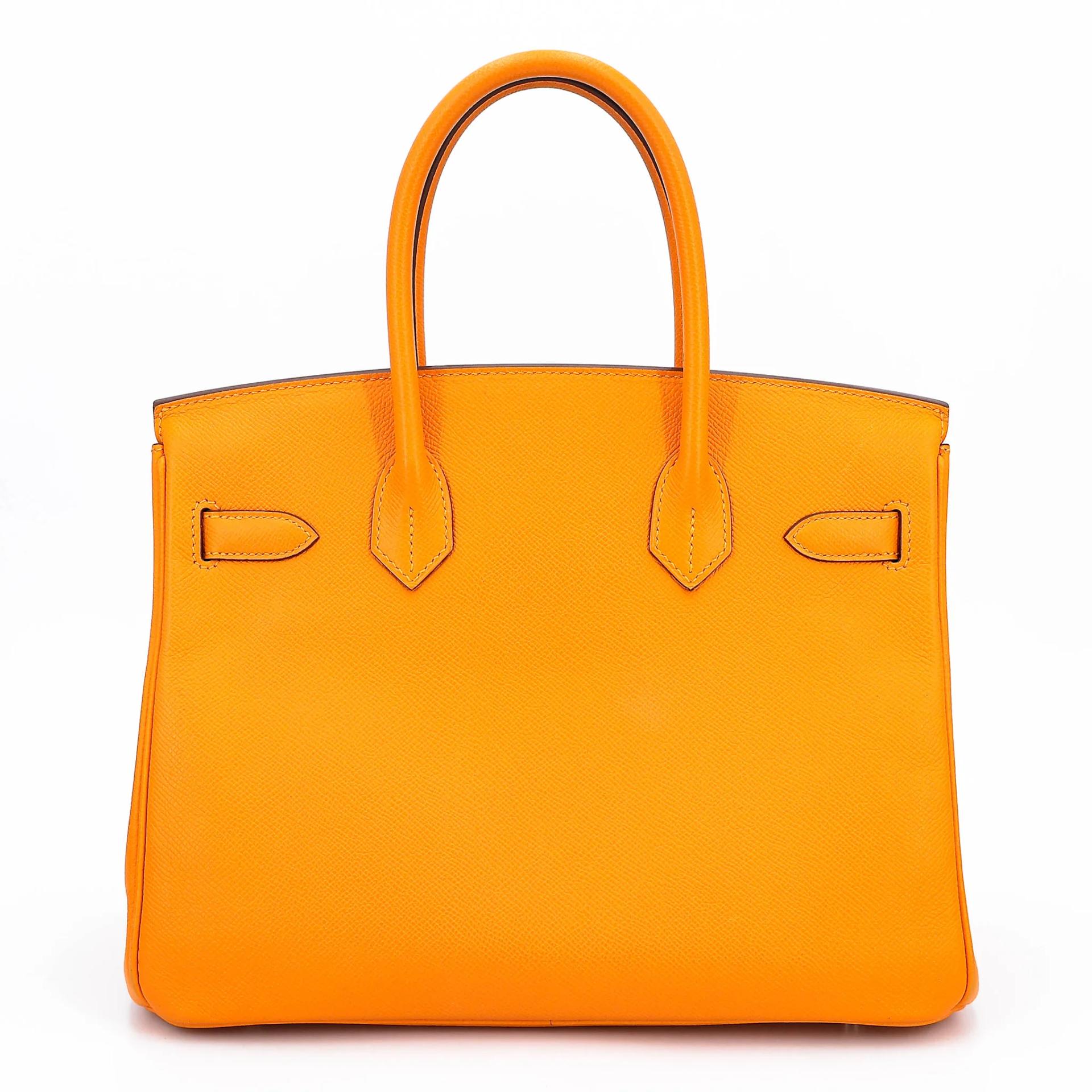 Very Good ( Rank A) HERMÈS Birkin 30 Jaune d’Or (9V) Epsom Palladium hardware Square P (2012) - 2