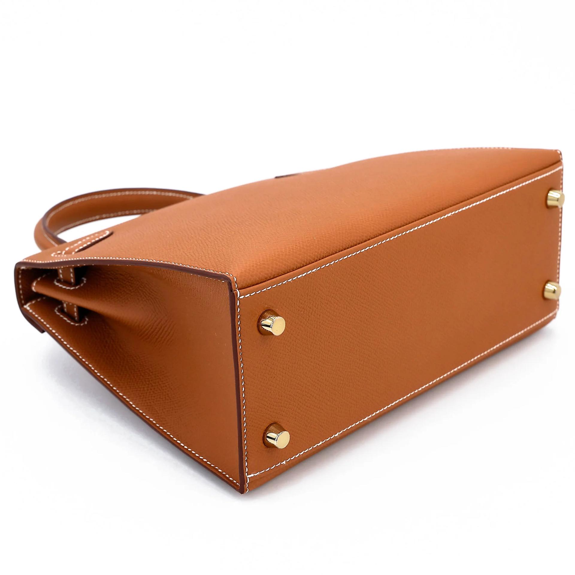 Brand New ( Rank N ) HERMÈS Kelly 25 Sellier Gold (37) Epsom Gold hardware G (2026) - 7