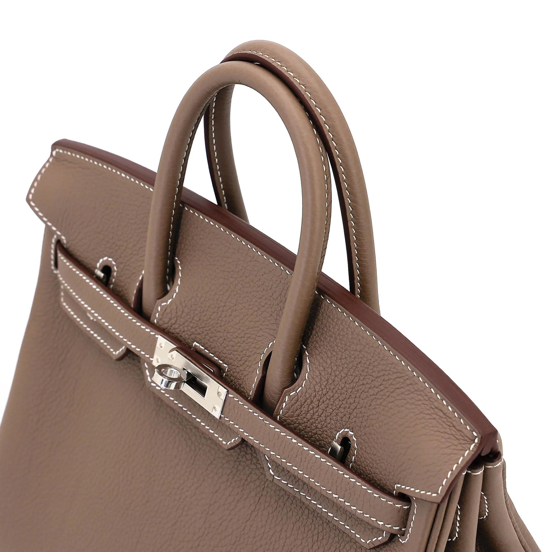 Brand New ( Rank N ) HERMÈS Birkin 25 Etoupe (18) Togo Palladium hardware G (2026) - 3